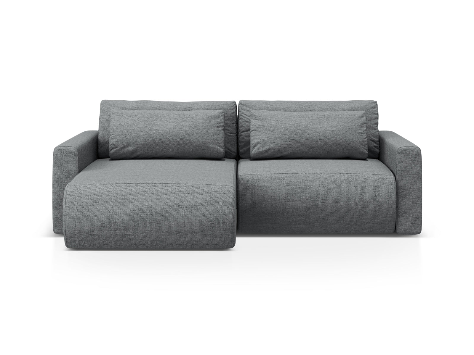 Belfast Ecksofa mit Schlaffunktion und Stauraum 3 Sitzer in Grey-Heritage präsentiert im Onlineshop von KAQTU Design AG. L-Sofa links ist von Cosmopolitan Design