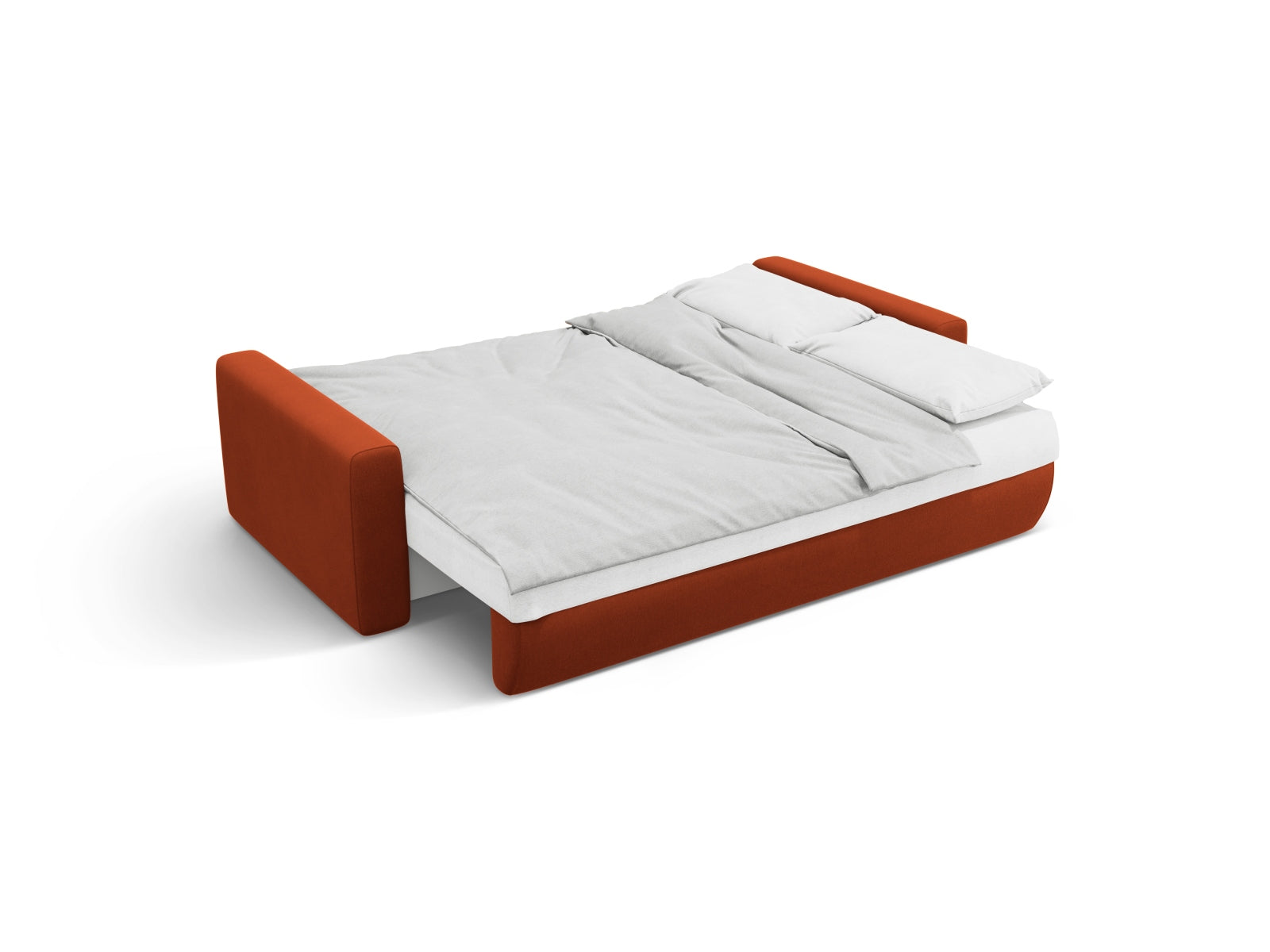 Modernes Belfast Ecksofa in Auburn-Magic Velvet, 3-Sitzer mit vielseitiger Schlaffunktion und integriertem Stauraum für stilvolle Wohnräume.
