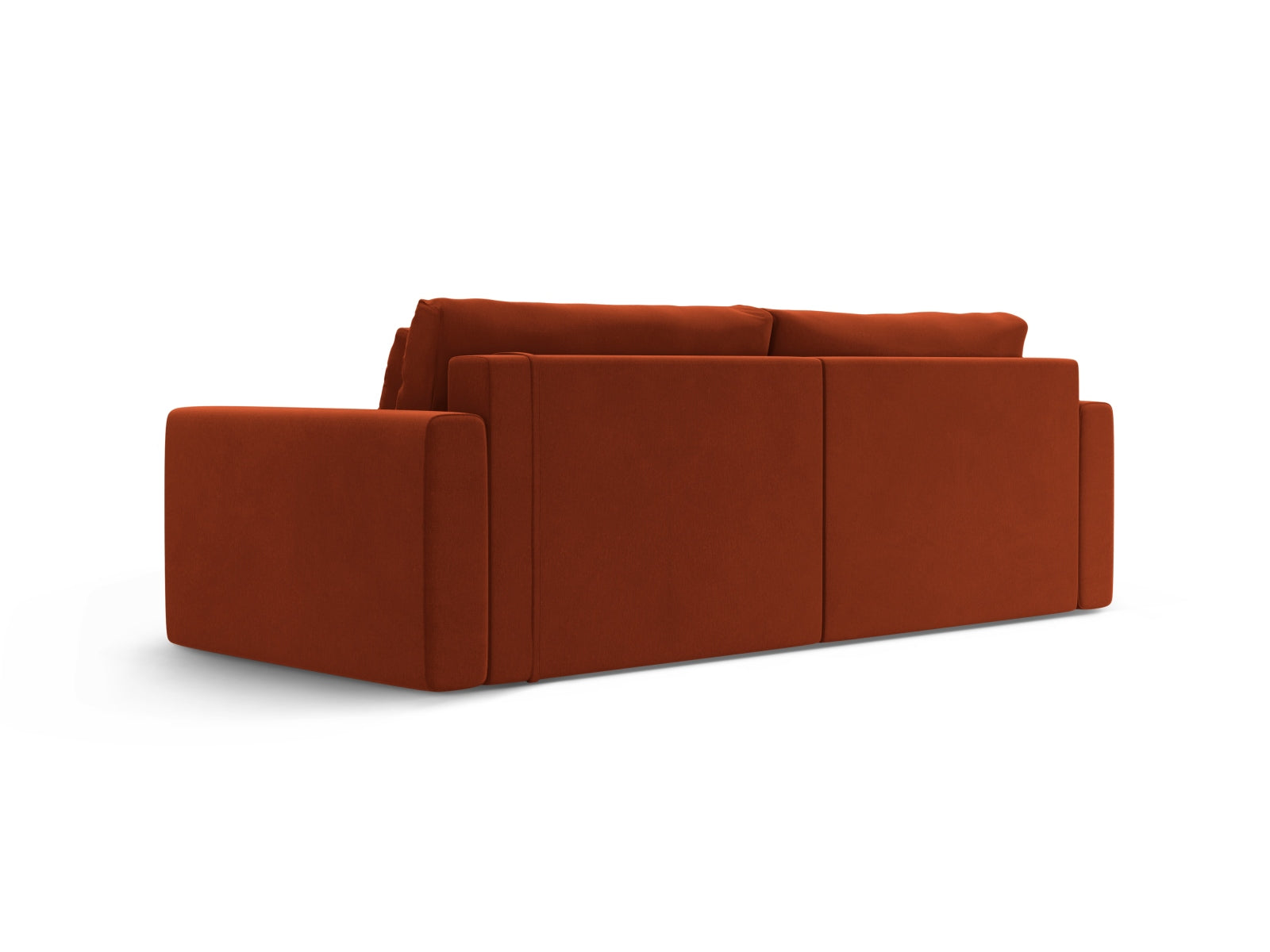 Elegantes Belfast Ecksofa in Auburn-Magic Velvet, 3-Sitzer mit praktischer Schlaffunktion und cleverem Stauraum für Ihr Zuhause.