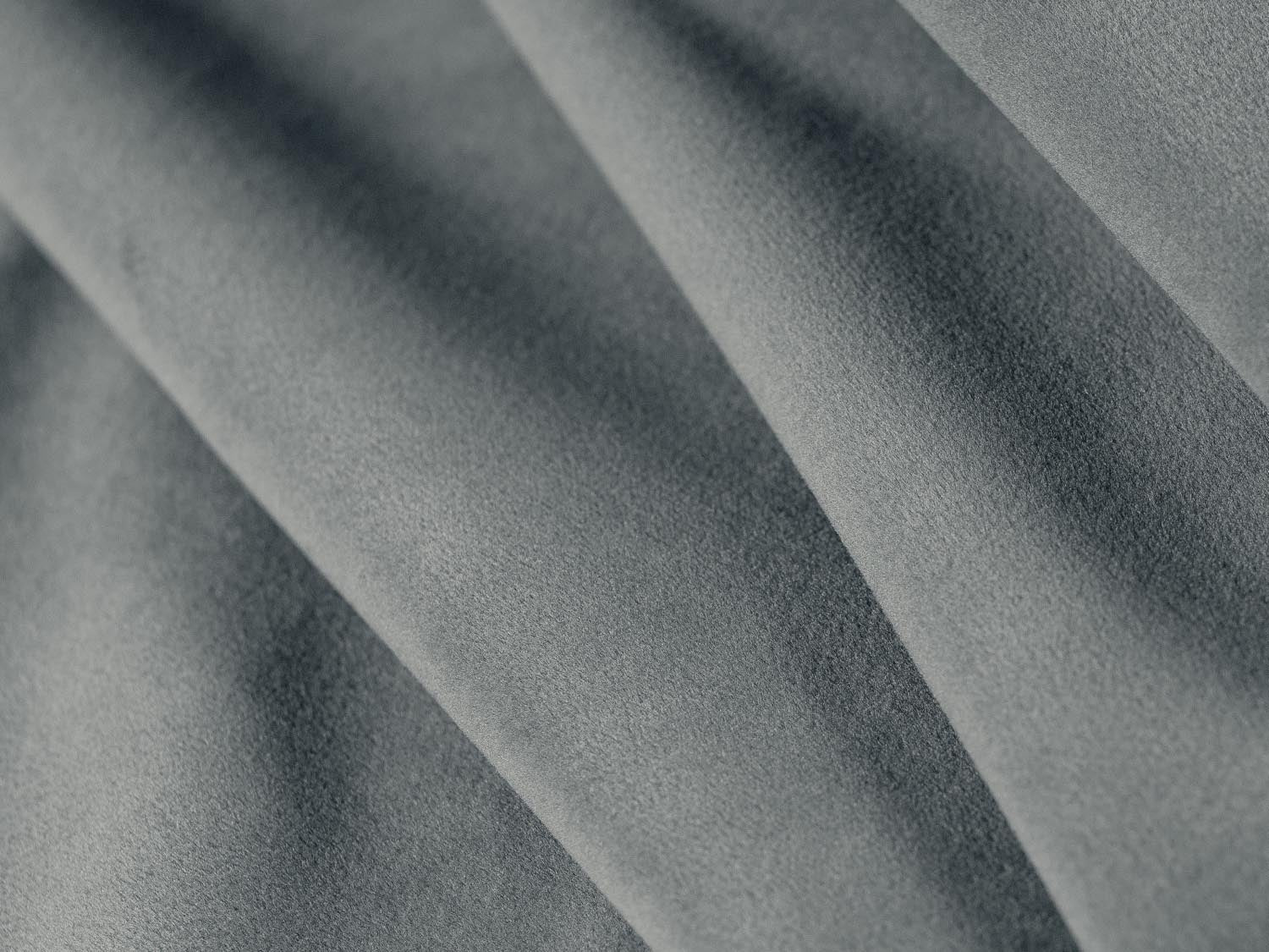 Stylisches Belfast Ecksofa in Blue Grey-Magic Velvet, 3-Sitzer mit komfortabler Schlaffunktion und integriertem Stauraum für vielseitige Nutzung.