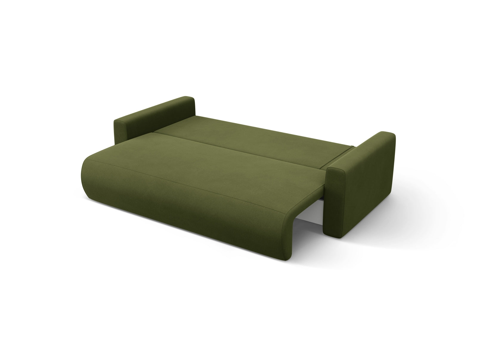 Stylisches Belfast Ecksofa in Army Green, 3-Sitzer mit cleverer Schlaffunktion und praktischem Stauraum für modernes Wohnen.