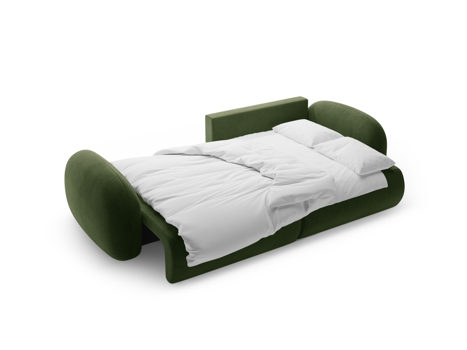 Elegantes Tonale Ecksofa in Army Green, 4-Sitzer mit cleverer Schlaffunktion und integriertem Stauraum für vielseitige Nutzung.