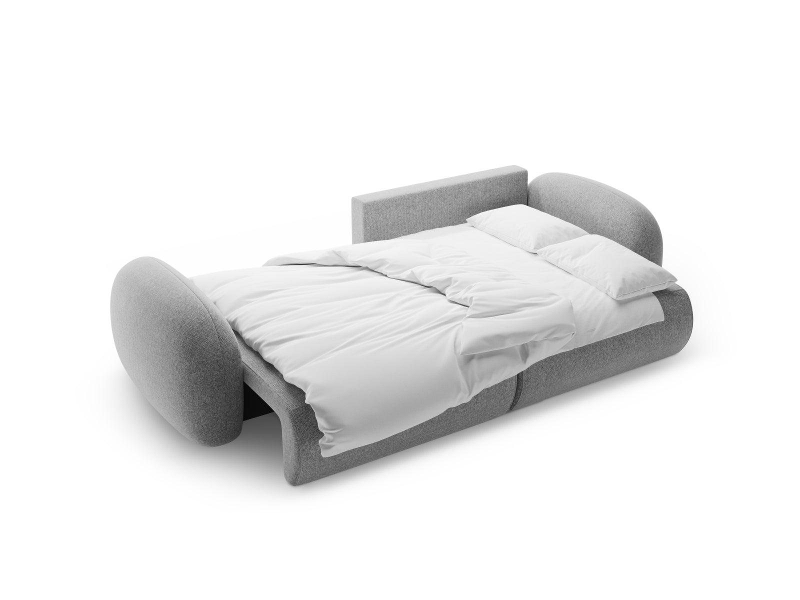 Elegantes Tonale Ecksofa in hellem Grau, 4-Sitzer mit Schlaffunktion und Stauraum, ideal für moderne Wohnräume.