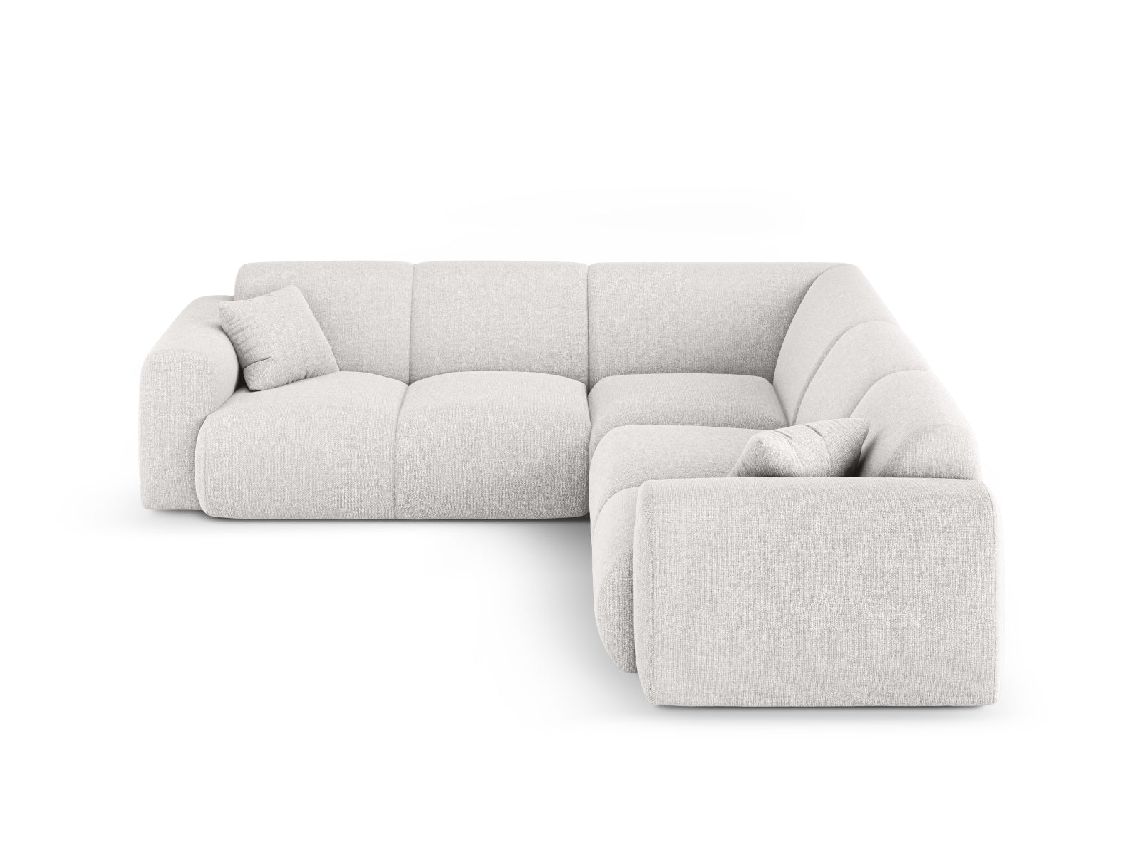 Nolio Symmetrical Ecksofa 5 Sitzer 252cm in Light Grey-Haga präsentiert im Onlineshop von KAQTU Design AG. Ecksofa ist von Cosmopolitan Design