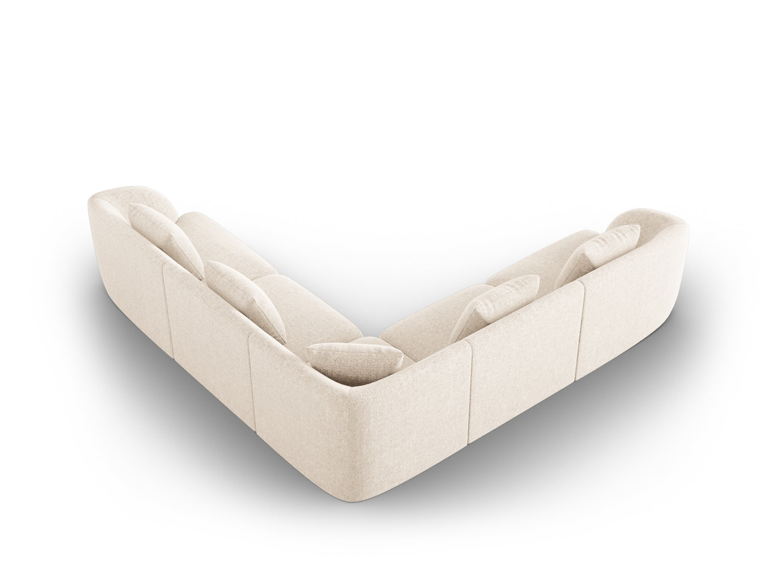 Erleben Sie das stilvolle Tulum Ecksofa Reversible 5 Sitzer (255cm) von Cosmopolitan Design – perfekt für Ihr modernes Wohnzimmer und gemütliche Stunden.