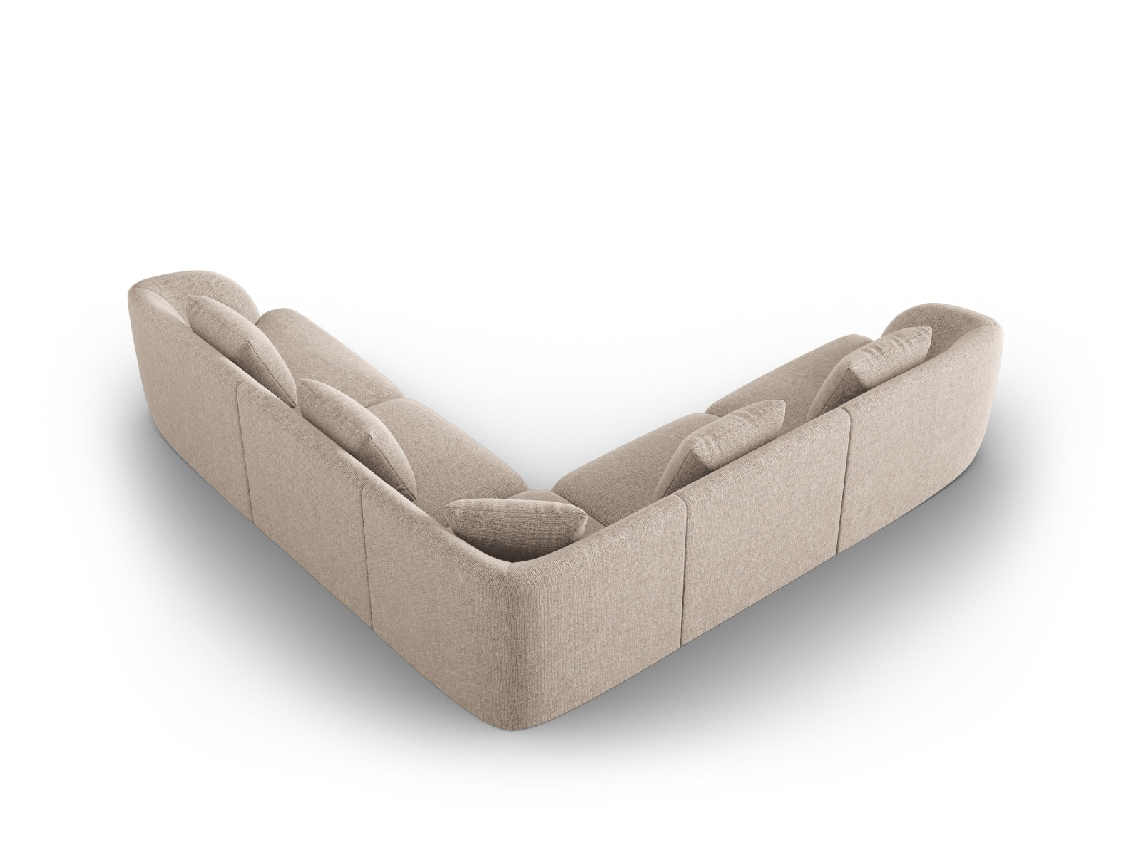 Erleben Sie das stilvolle Tulum Ecksofa Reversible 5 Sitzer (255cm) von Cosmopolitan Design – perfekt für moderne Wohnräume und gemütliche Abende.