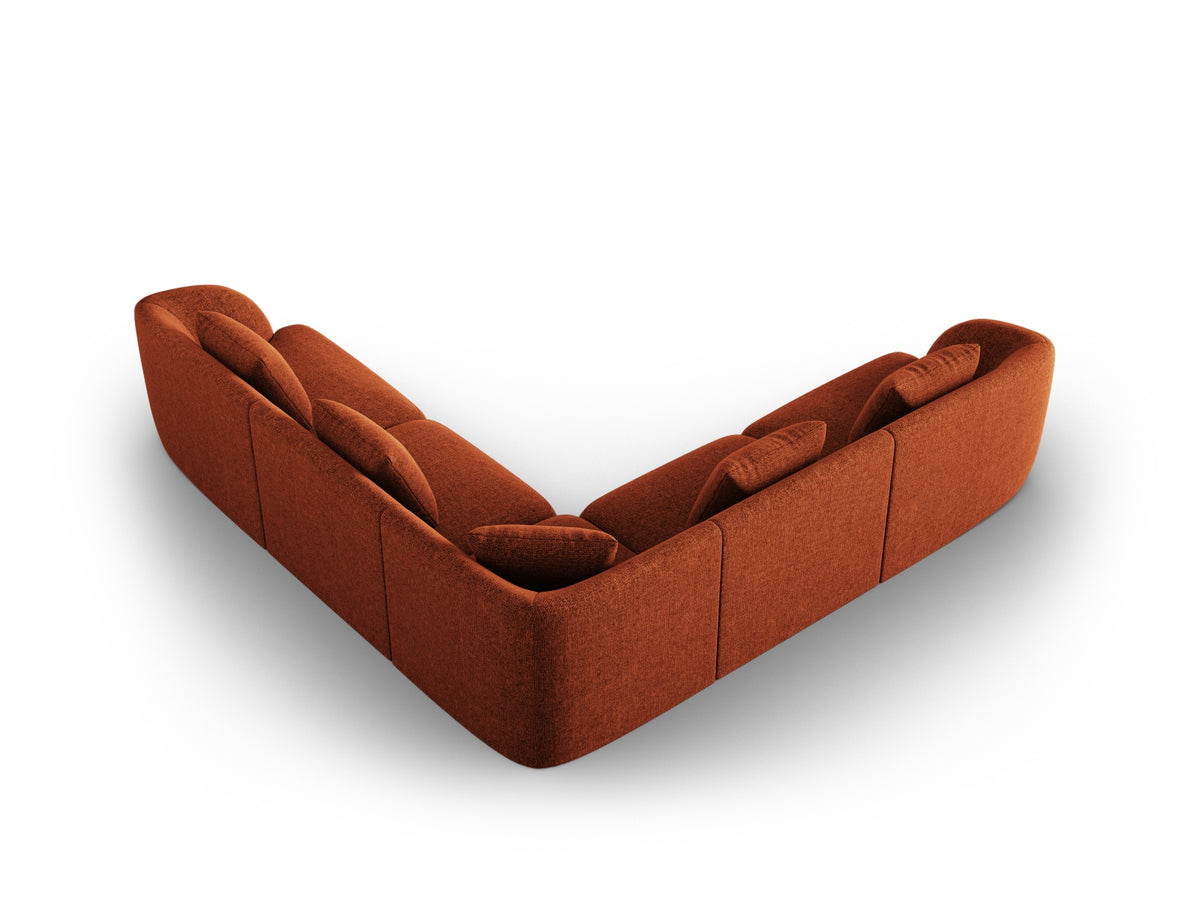 Tulum Ecksofa Reversible 5 Sitzer 255cm in Terracotta-Haga präsentiert im Onlineshop von KAQTU Design AG. Ecksofa ist von Cosmopolitan Design