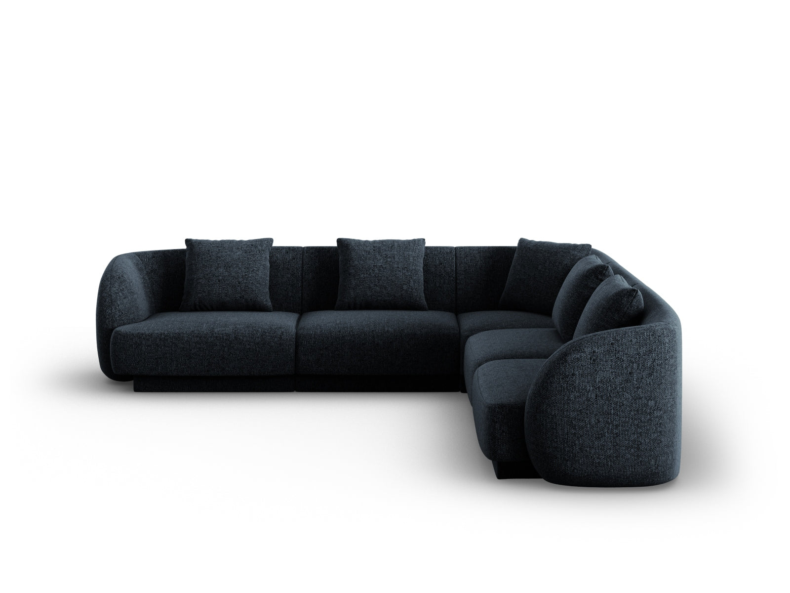 Entdecken Sie das elegante Tulum Ecksofa Reversible 5 Sitzer (255cm) von Cosmopolitan Design – ideal für stilvolle Wohnräume und entspannte Stunden.