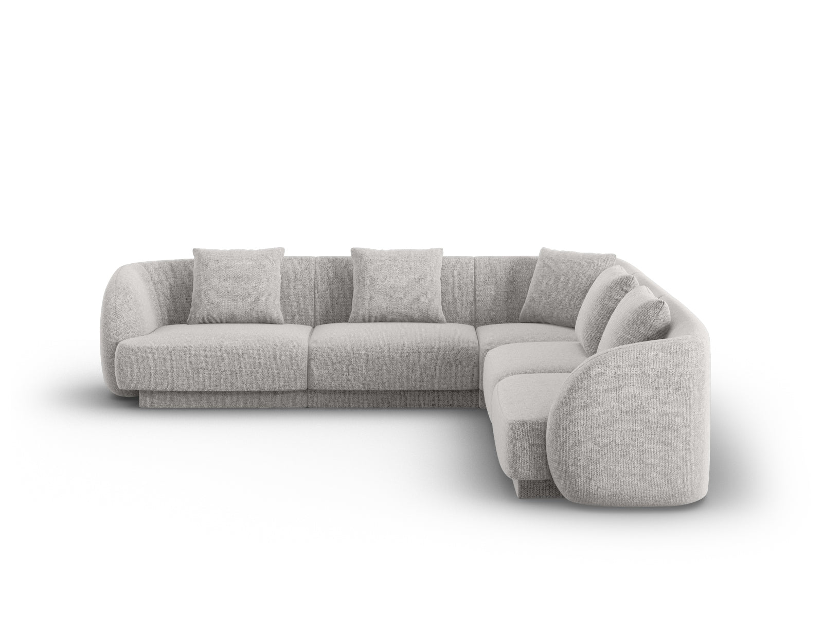 Entdecken Sie das elegante Tulum Ecksofa Reversible 5 Sitzer (255cm) von Cosmopolitan Design – ideal für stilvolle Wohnräume und entspannte Stunden.