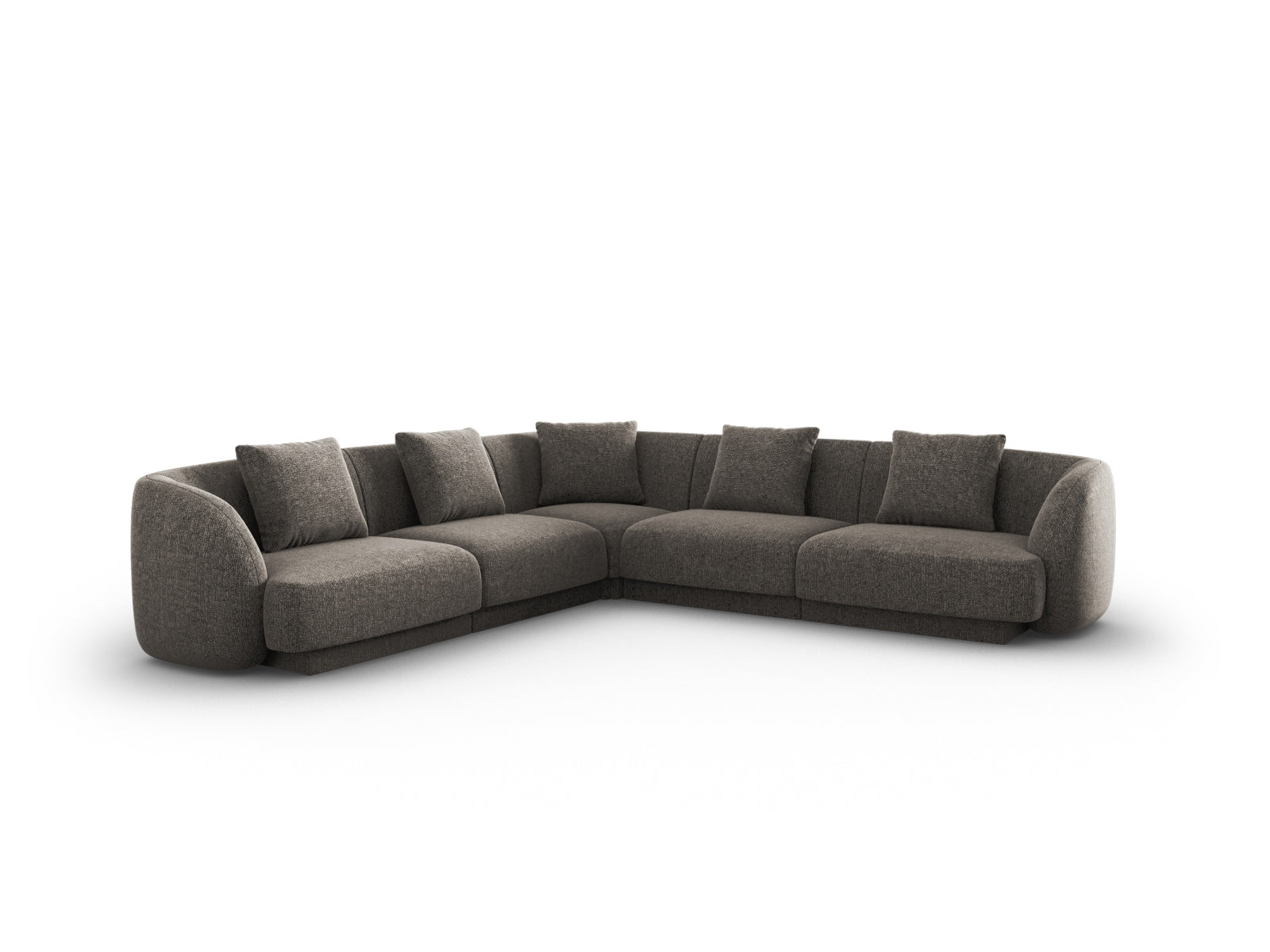 Tulum Ecksofa Reversible 5 Sitzer 255cm in Grey präsentiert im Onlineshop von KAQTU Design AG. Ecksofa ist von Cosmopolitan Design