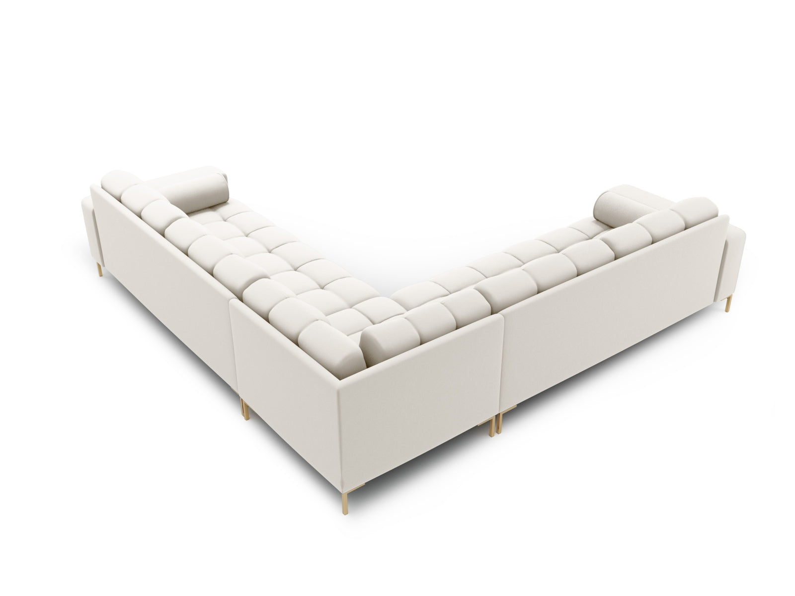 Elegantes 6-Sitzer Ecksofa Symmetric Bali in sanftem Beige, ideal für einladende und stilvolle Wohnräume von Cosmopolitan Design.