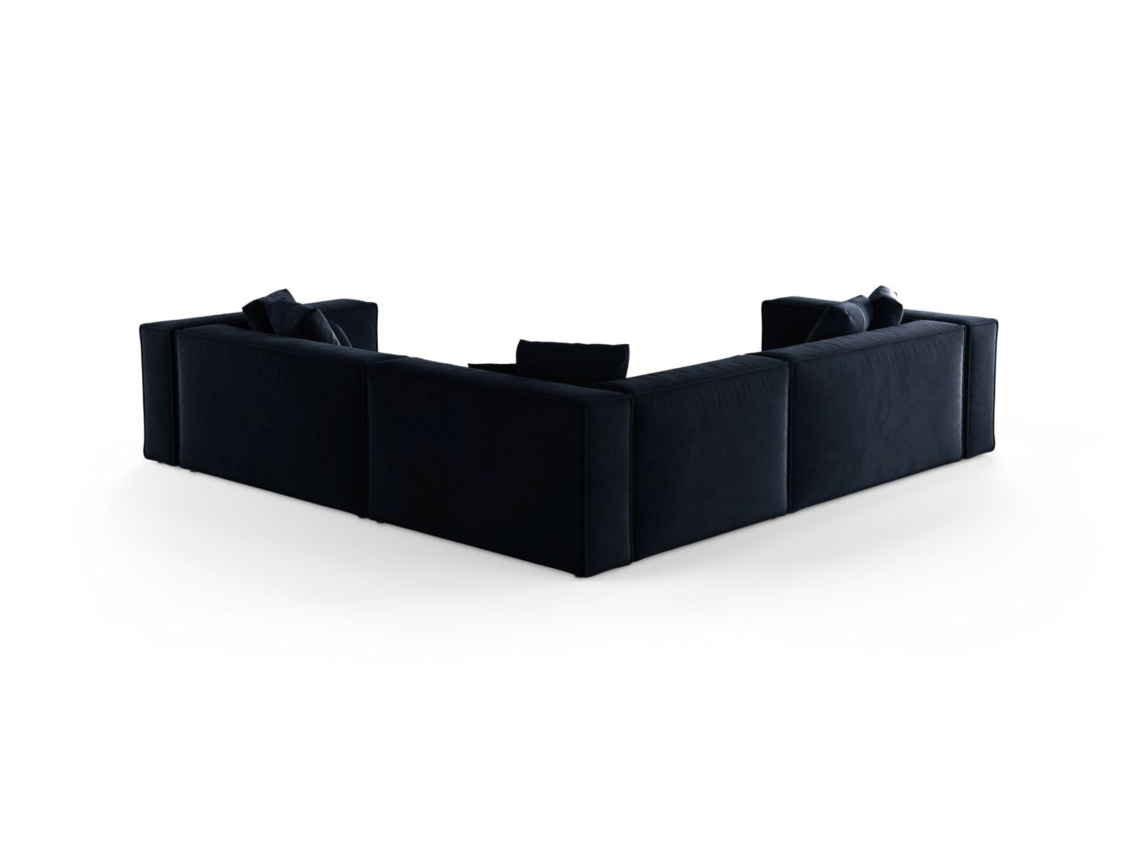 Elegantes 5-Sitzer Ecksofa Symmetric Aveiro in Royal Blue-Casino, ideal für stilvolle Wohnräume und entspannte Abende.