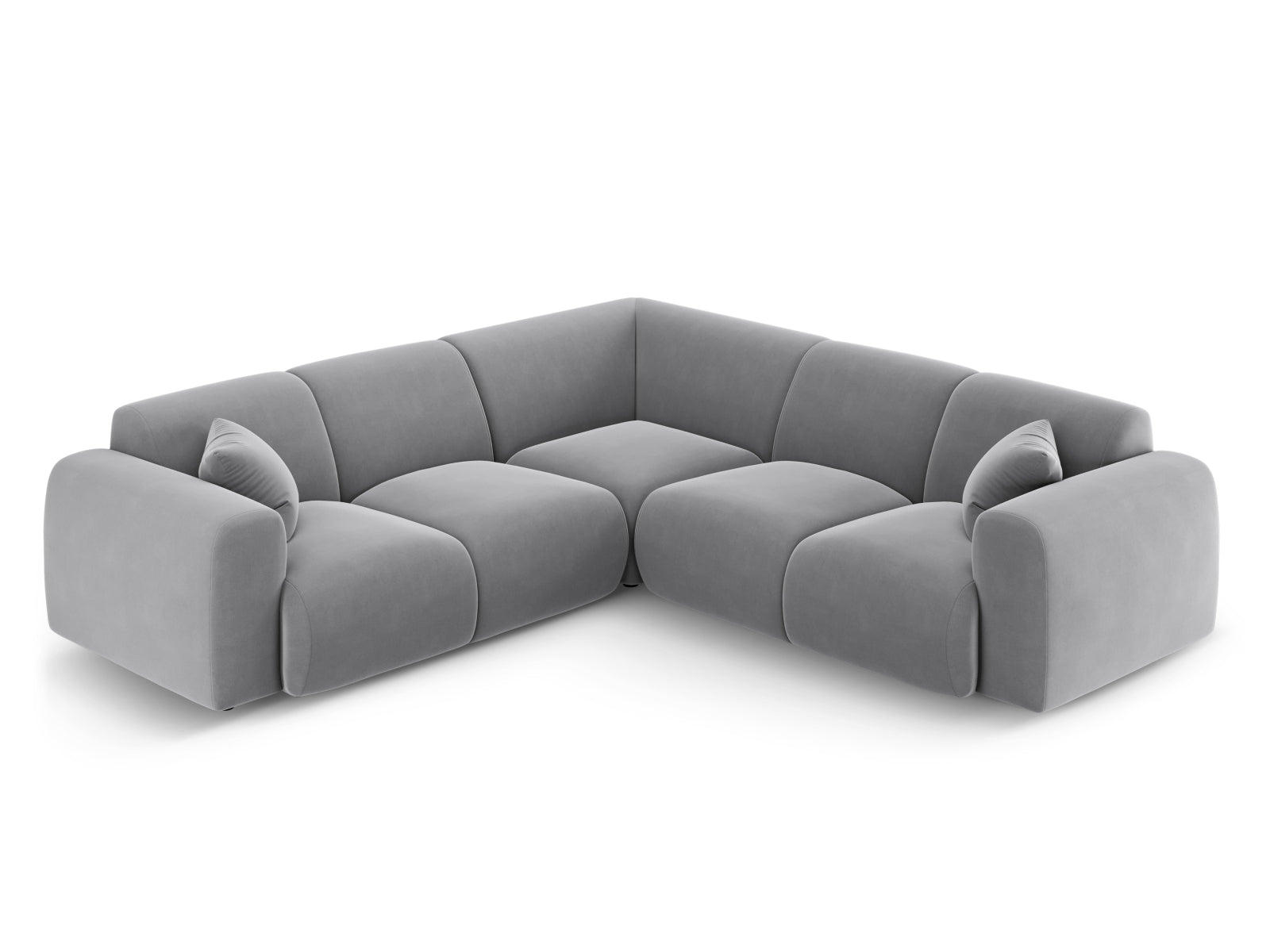 Erleben Sie das Nolio Velour Ecksofa 5 Sitzer (252cm) von Cosmopolitan Design – elegantes Design, optimaler Komfort und perfekte Ergänzung für Ihr modernes Wohnambiente.