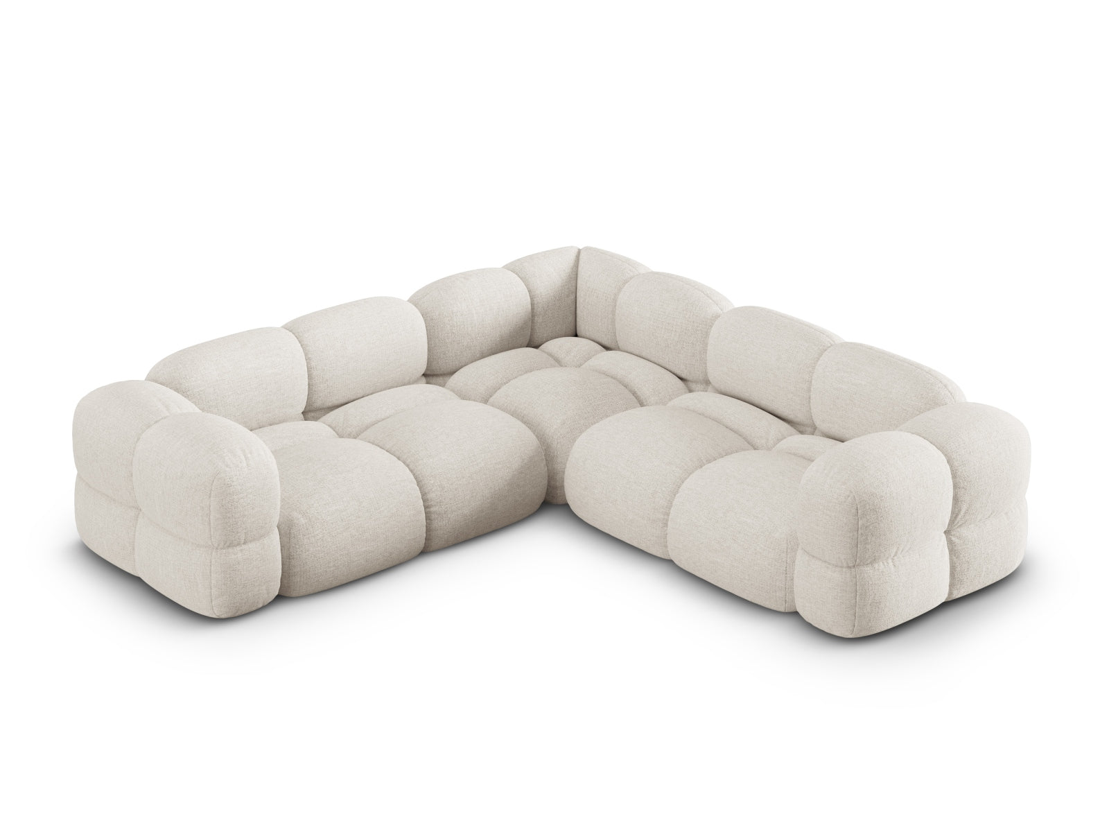 Loretto Symmetrical Ecksofa 4 Sitzer 250cm in Beige präsentiert im Onlineshop von KAQTU Design AG. Ecksofa ist von Cosmopolitan Design