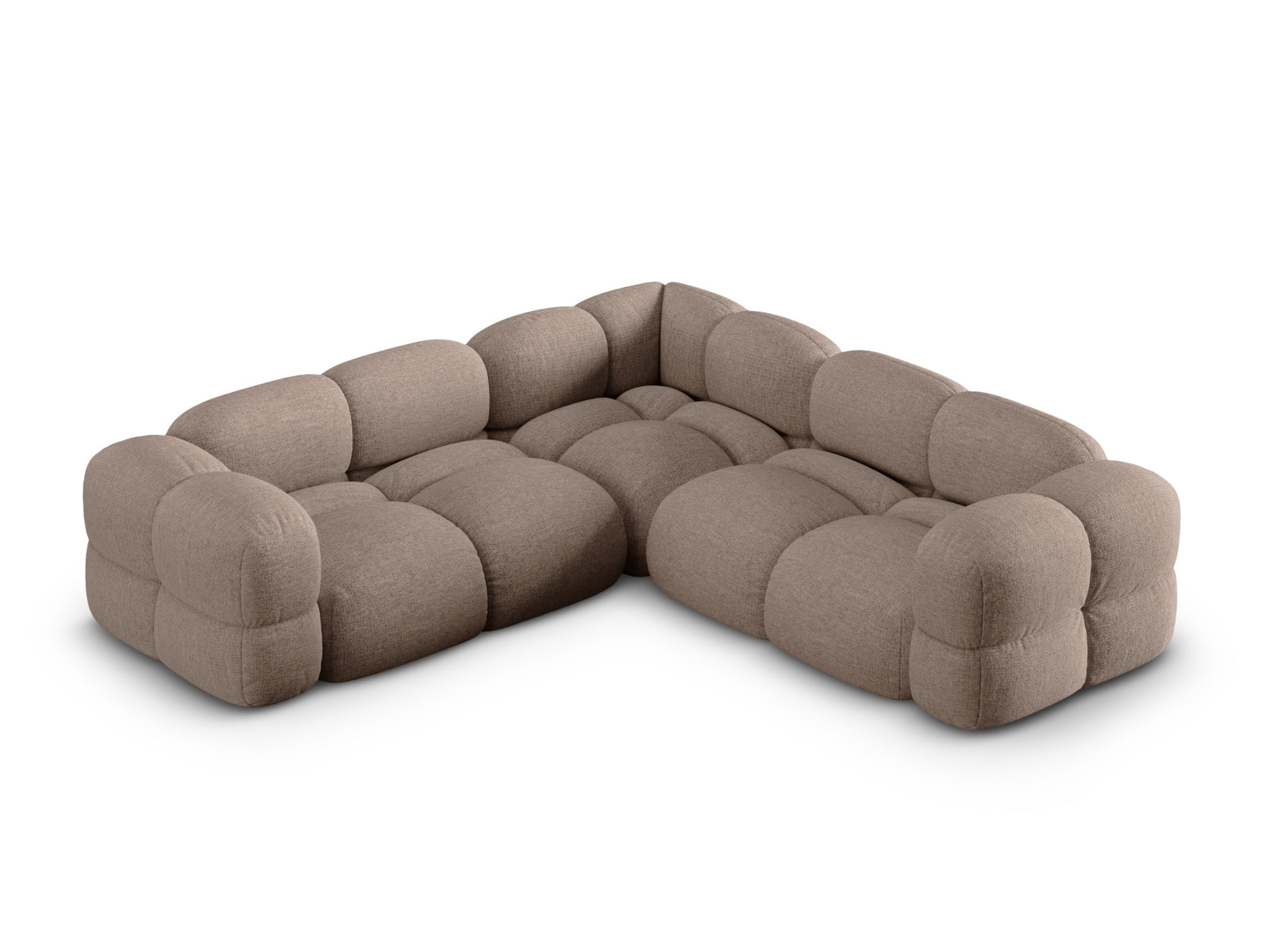 Loretto Symmetrical Ecksofa 4 Sitzer 250cm in Cappuccino präsentiert im Onlineshop von KAQTU Design AG. Ecksofa ist von Cosmopolitan Design
