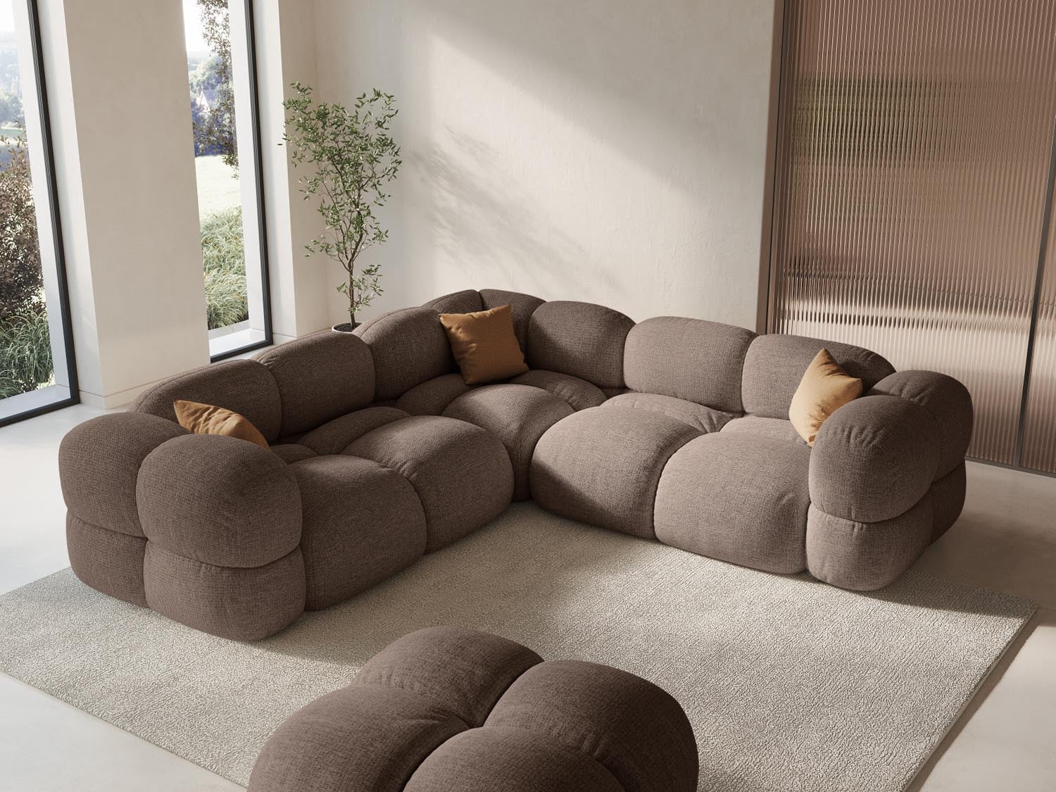 Entdecken Sie das elegante Loretto Ecksofa 250cm – stilvoll, komfortabel und ideal für gesellige Abende. Perfekte Wahl für Ihr Wohnzimmer!