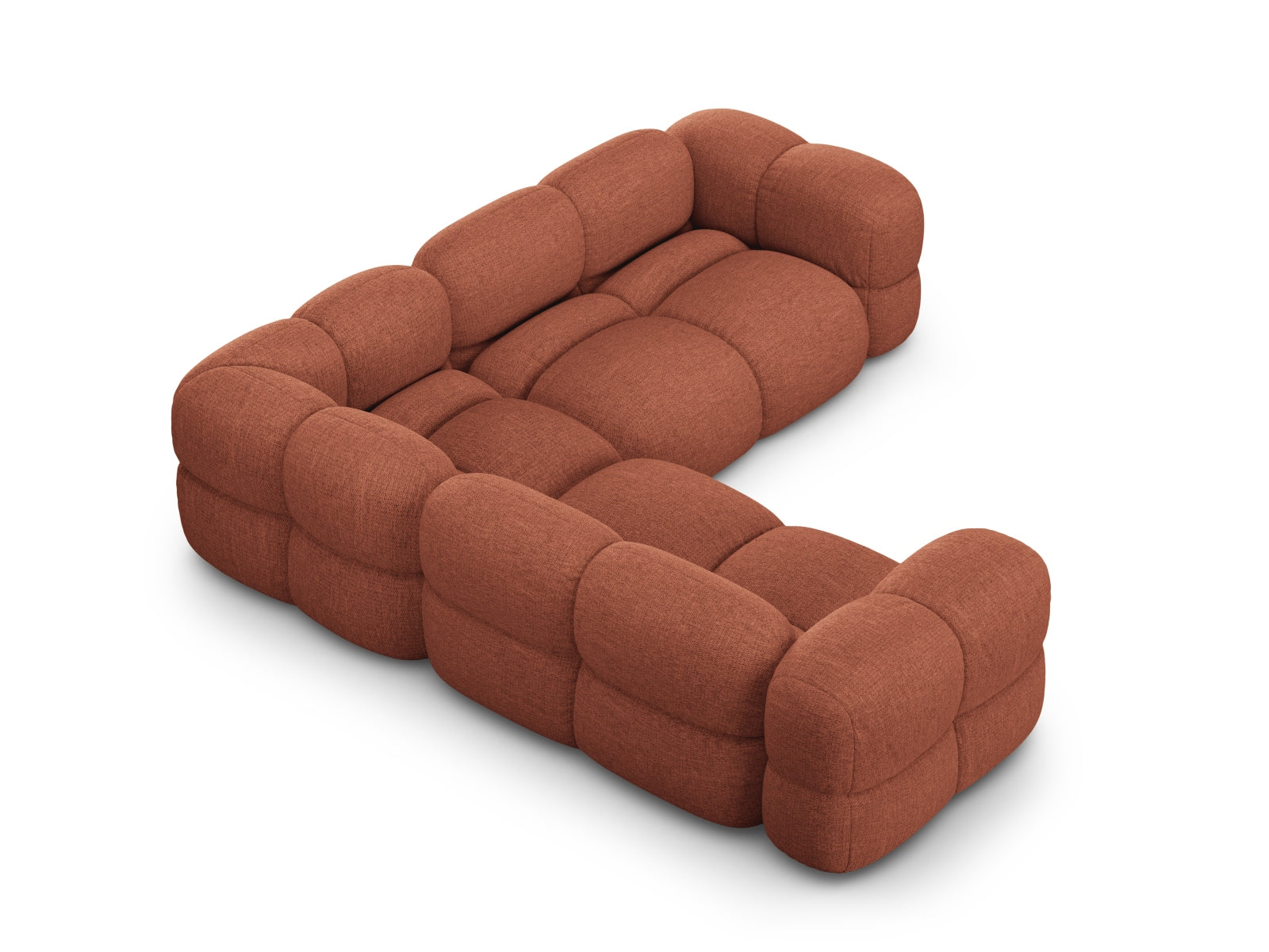 Erleben Sie das Loretto Ecksofa 4 Sitzer (250 cm) von Cosmopolitan Design – ein stilvolles Möbelstück, das Eleganz und Komfort vereint.