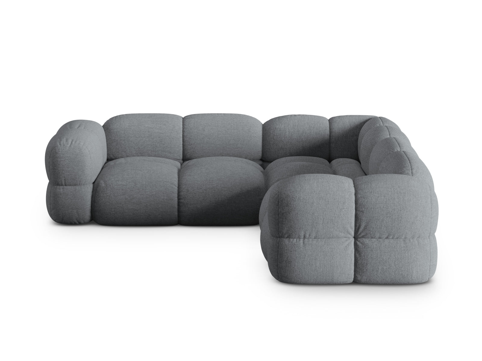 Modernes Loretto Ecksofa in Grau, 250 cm, bietet Platz für 4 Personen und verleiht jedem Raum eine stilvolle Note.