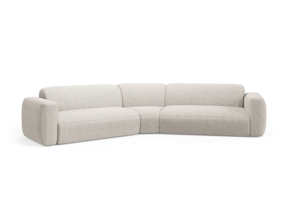 Beige Strino Modular Ecksofa 3 Sitzer von Cosmopolitan Design, stilvolles und modernes Möbelstück für Ihr Wohnzimmer.