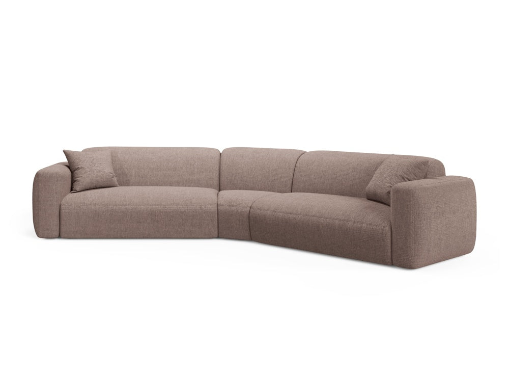 Strino Modular Symmetrical Ecksofa 3 Sitzer in Cappuccino-Sorella präsentiert im Onlineshop von KAQTU Design AG. Ecksofa ist von Cosmopolitan Design