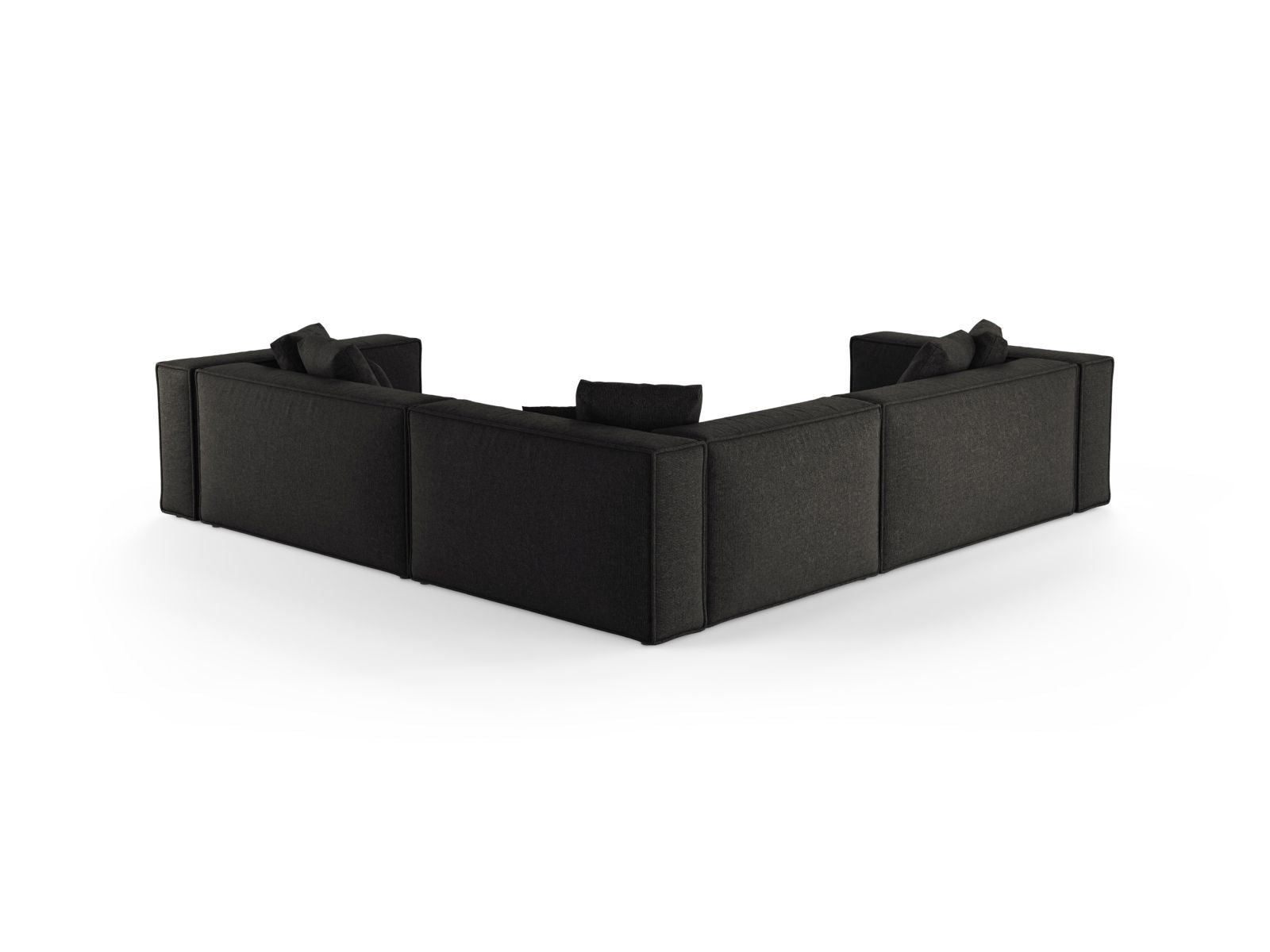 Modernes 5-Sitzer Ecksofa Symmetric Aveiro in klassischem Anthrazit, ideal für gemütliche Abende und stilvolle Einrichtung.