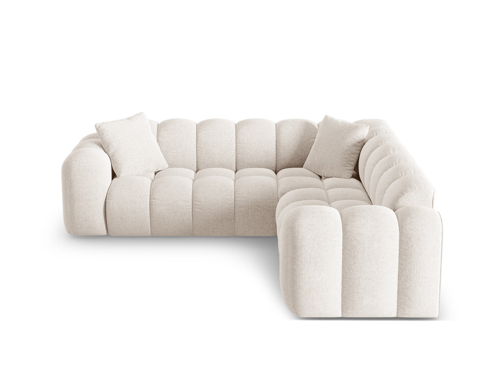3-Sitzer Ecksofa Symmetric Treno in Light Beige-Eden präsentiert im Onlineshop von KAQTU Design AG. Ecksofa ist von Cosmopolitan Design