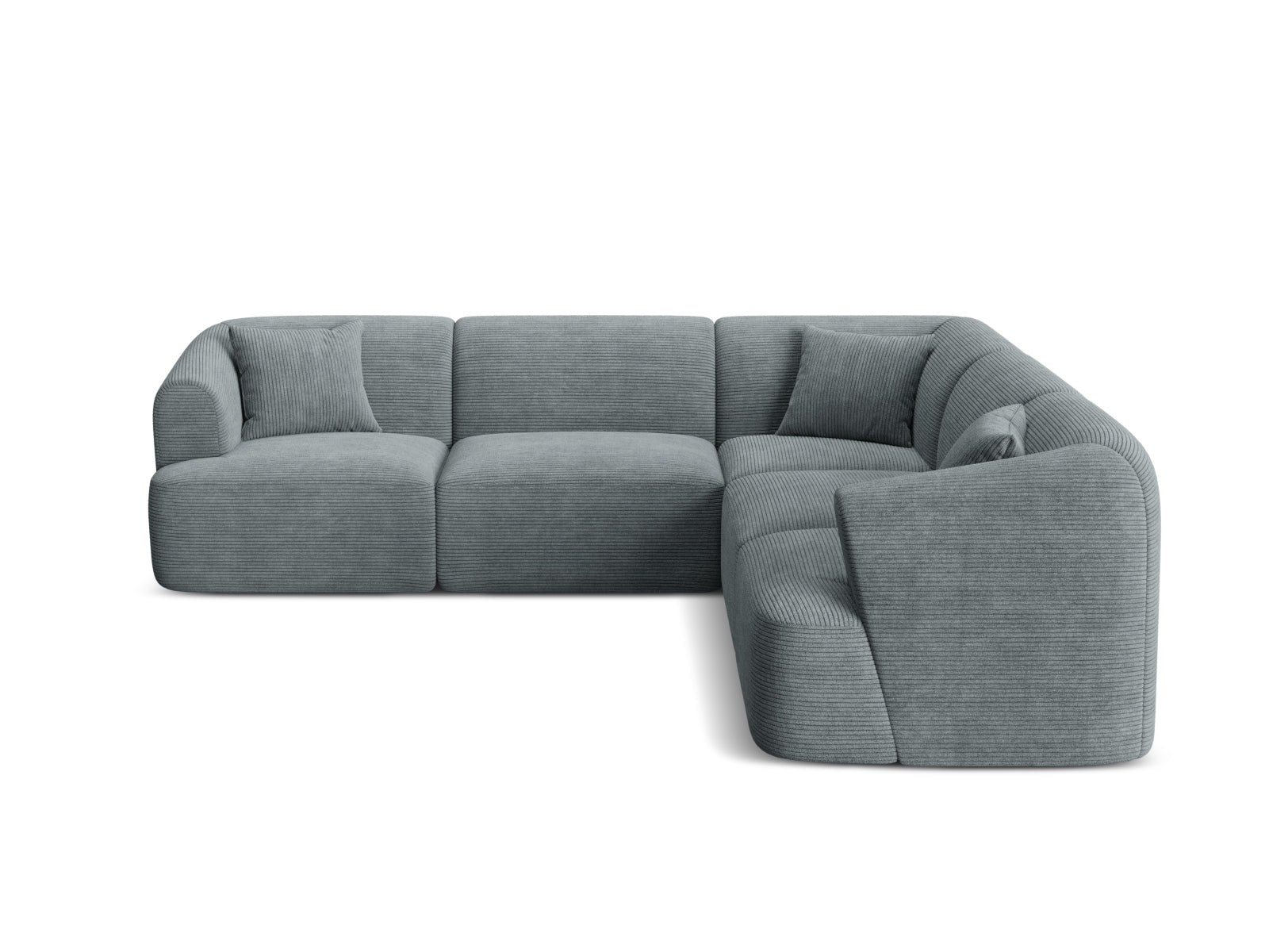 6-Sitzer Ecksofa modular symmetrisch Campi in Dark Grey-Lincoln D präsentiert im Onlineshop von KAQTU Design AG. Ecksofa ist von Cosmopolitan Design
