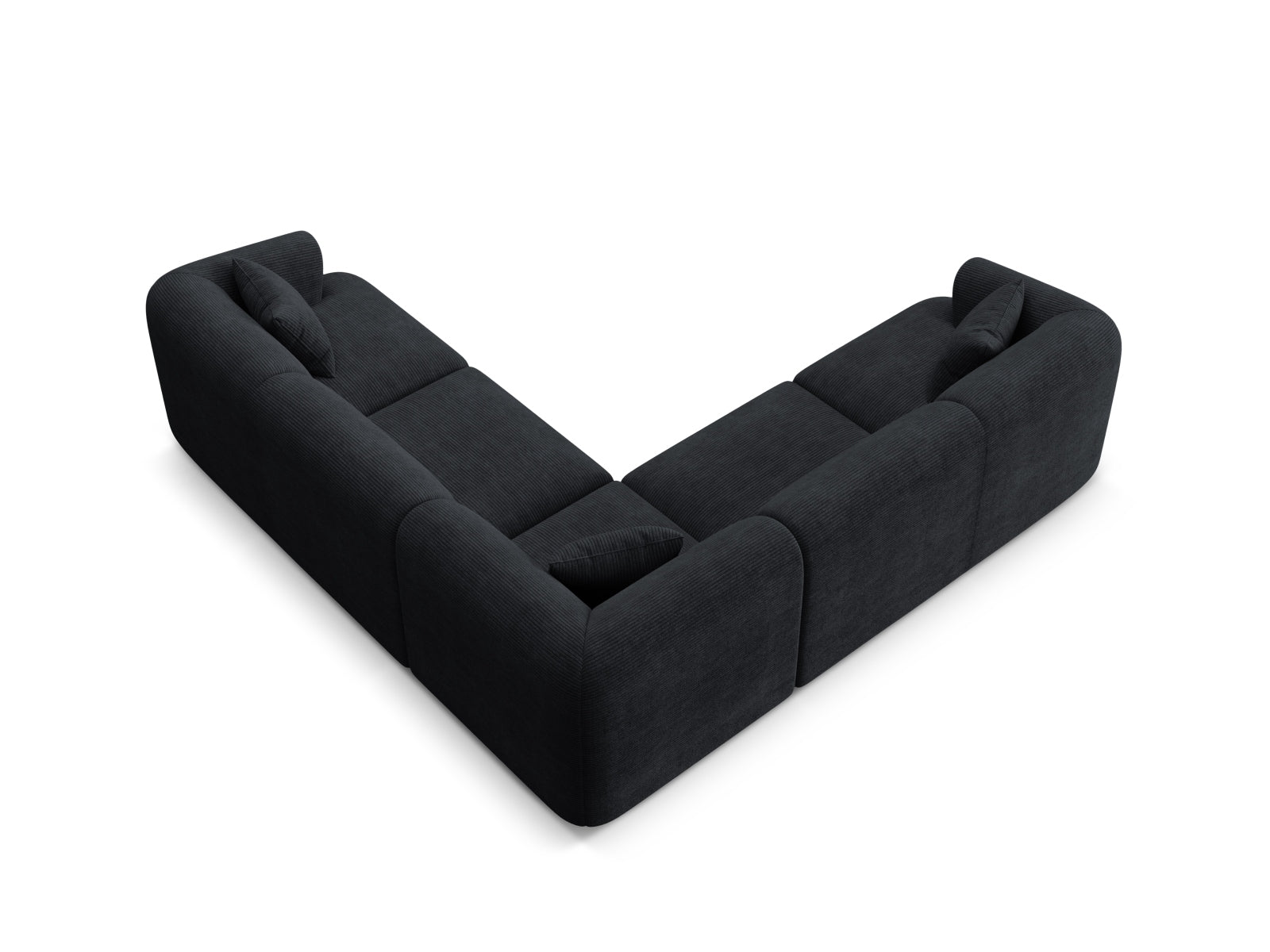 Elegantes 6-Sitzer Ecksofa Campi von Cosmopolitan Design, symmetrisch und modular, ideal für gemütliche Zusammenkünfte und modernes Wohnen.