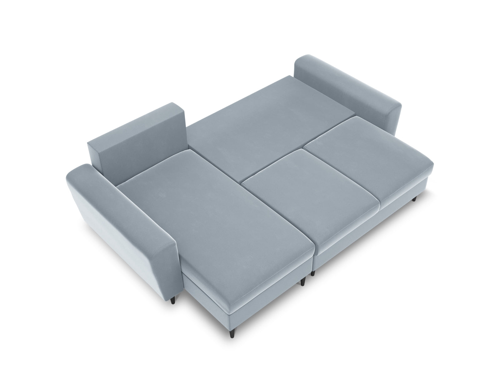 Das Kyoto Ecksofa von Cosmopolitan Design vereint modernes Design mit praktischer Schlaffunktion und Stauraum. Ideal für jedes Zuhause!