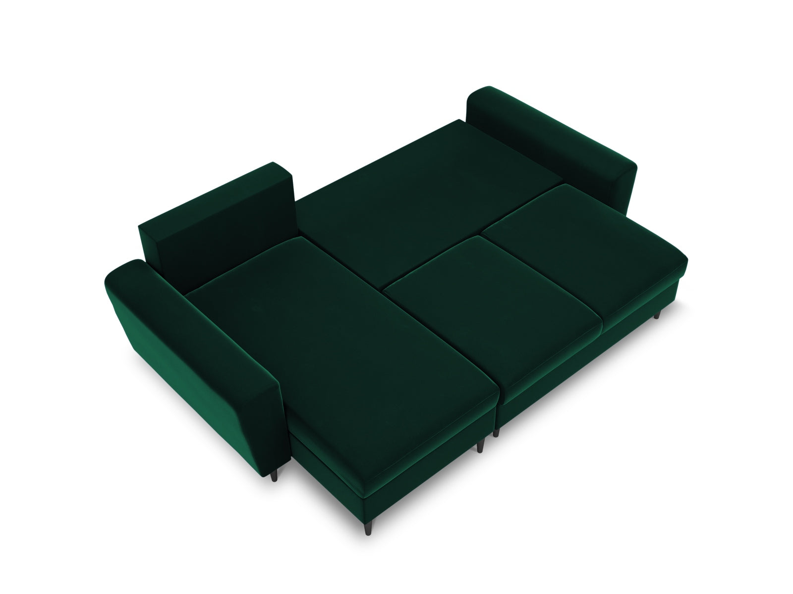 Das Kyoto Ecksofa von Cosmopolitan Design vereint modernes Design mit praktischer Schlaffunktion und Stauraum. Ideal für jedes Zuhause!