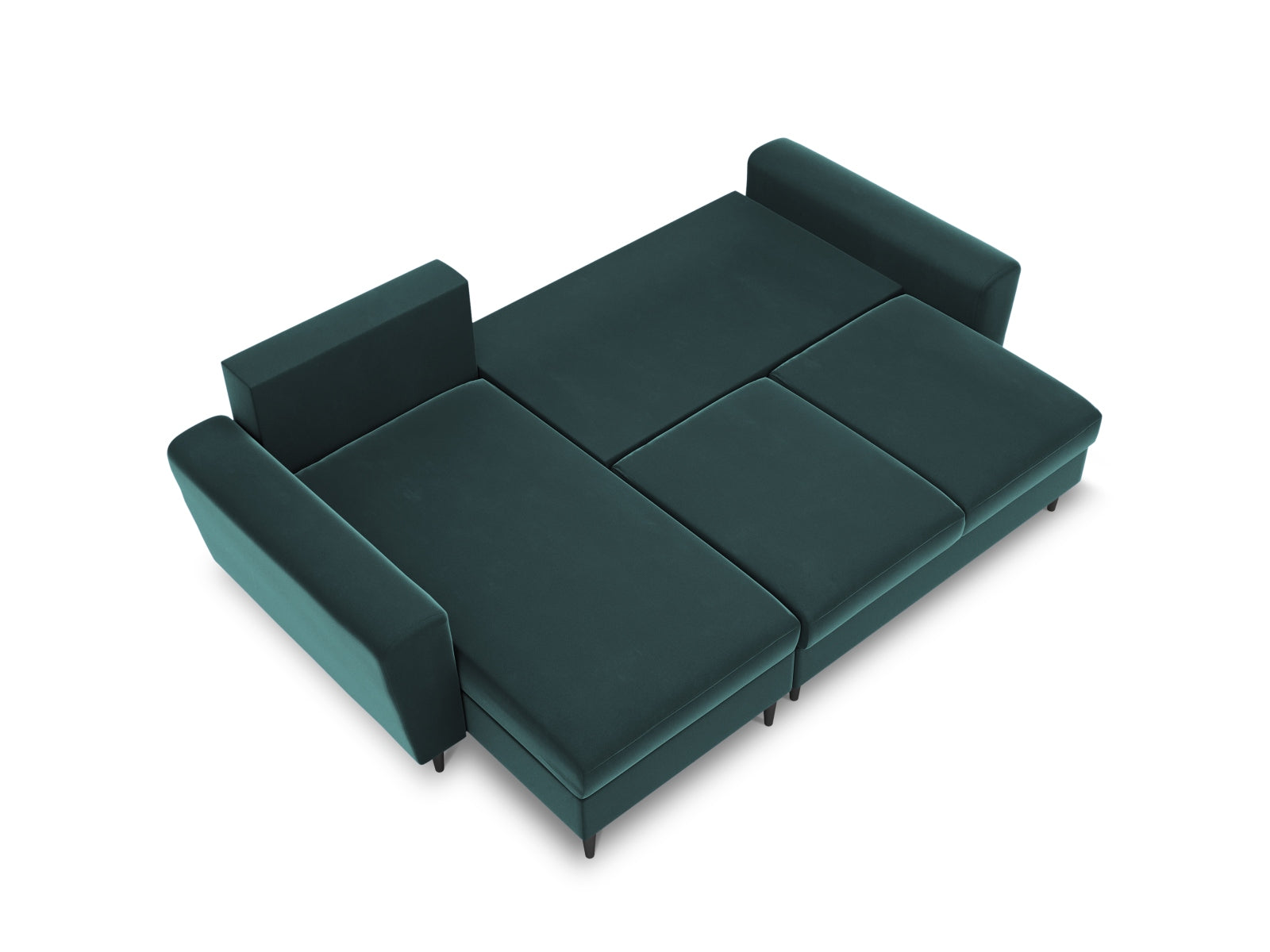 Das Kyoto Ecksofa von Cosmopolitan Design vereint modernes Design mit praktischer Schlaffunktion und Stauraum. Ideal für jedes Zuhause!