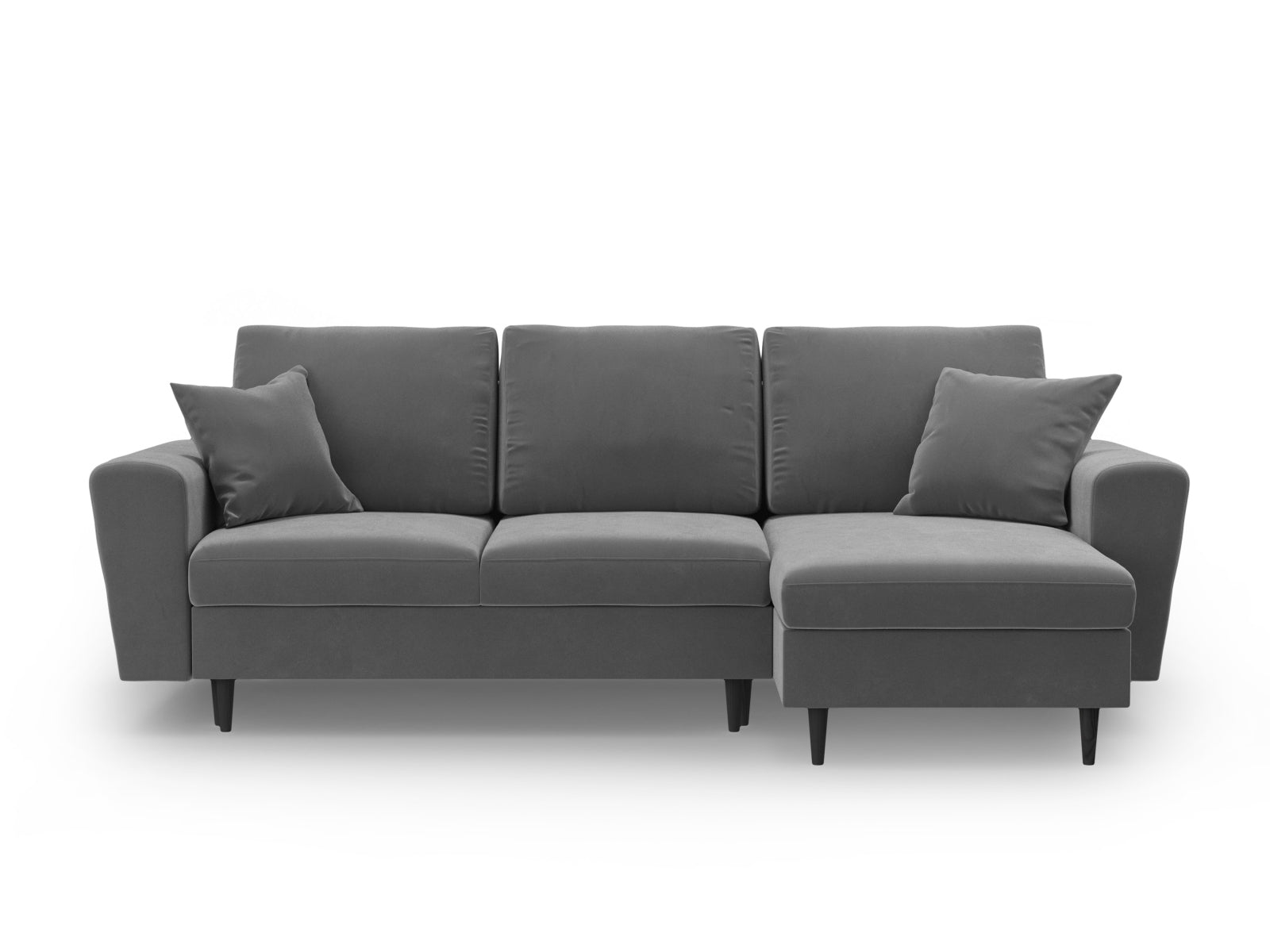 Kyoto Ecksofa mit Schlaffunktion und Stauraumbox 4 Sitzer 145cm in Light Grey präsentiert im Onlineshop von KAQTU Design AG. Bett ist von Cosmopolitan Design