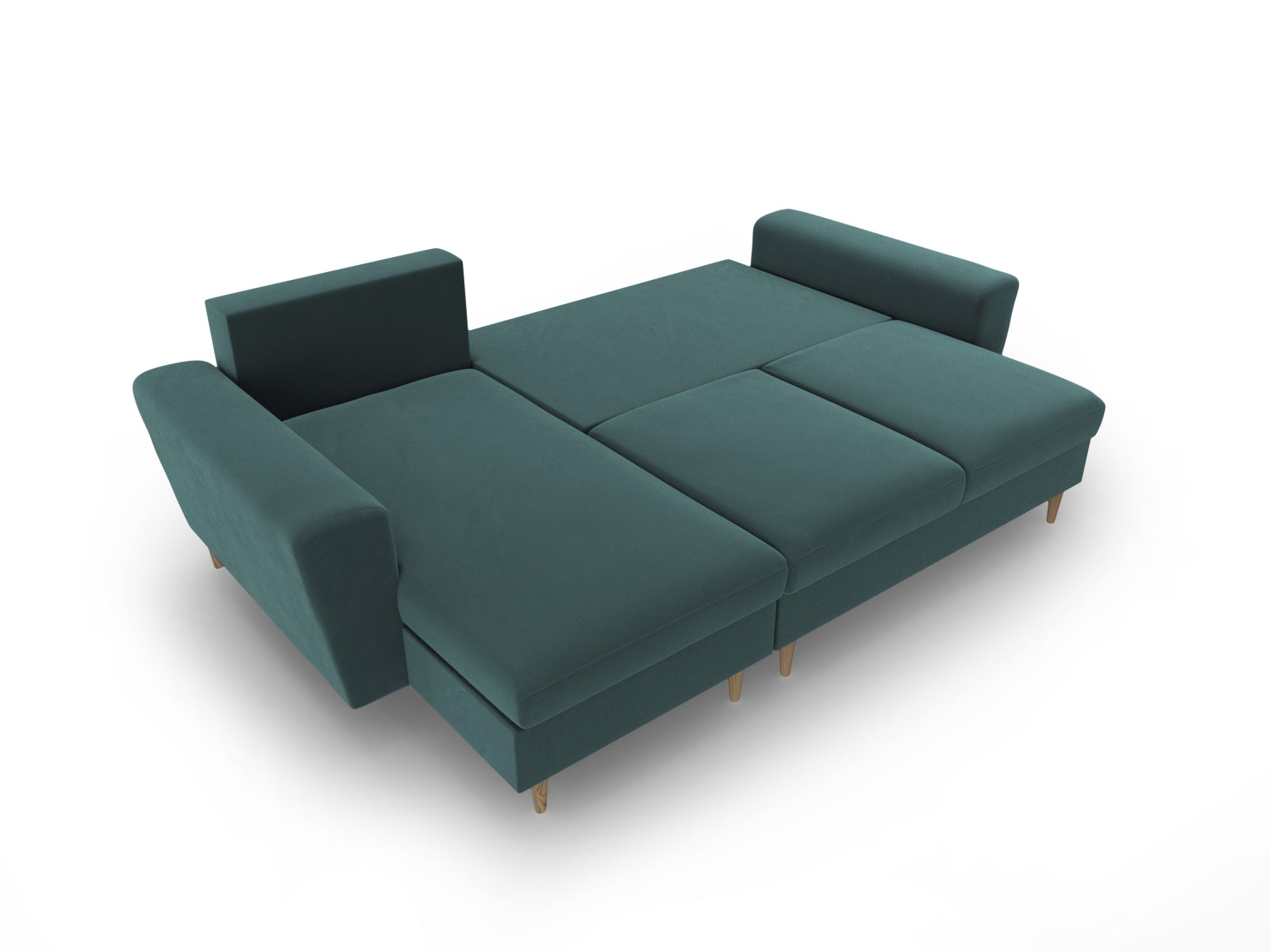 Das Kyoto Ecksofa von Cosmopolitan Design vereint modernes Design mit praktischer Schlaffunktion und Stauraum. Ideal für jedes Zuhause!