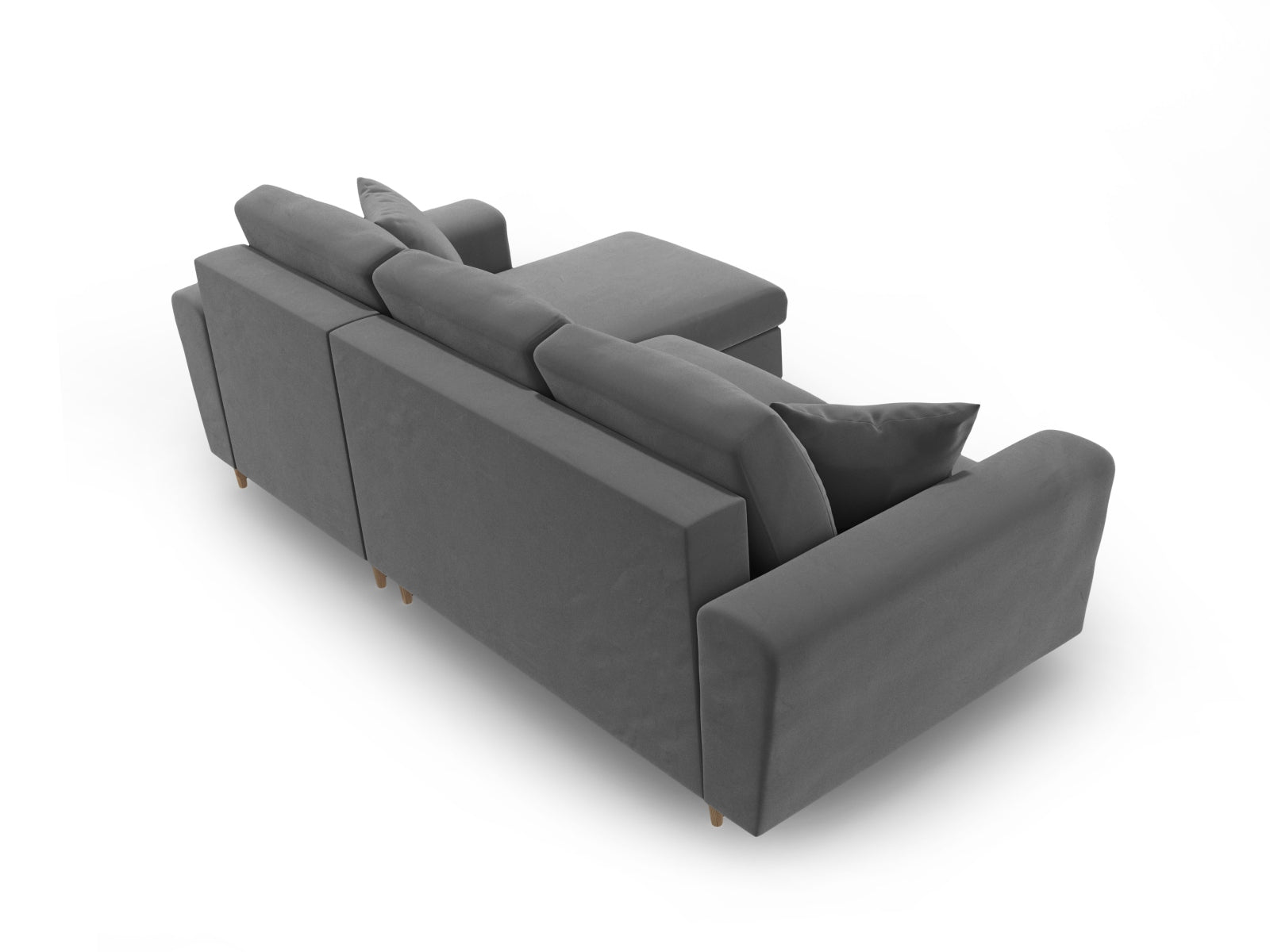 Entdecken Sie das vielseitige Kyoto Ecksofa mit Schlaffunktion und Stauraum – ideal für stilvolle Entspannung und Ordnung in Ihrem Wohnzimmer.