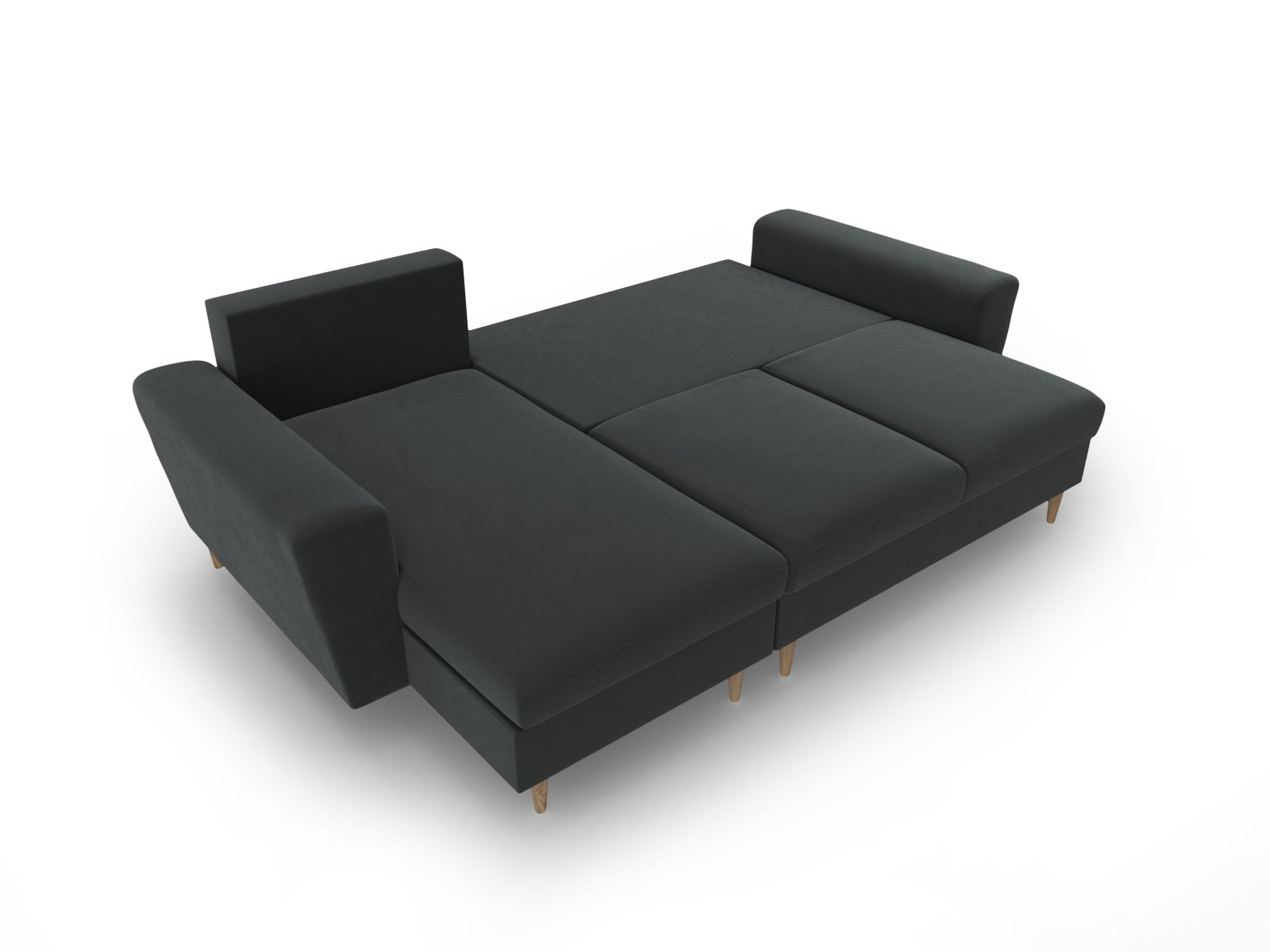 Entdecken Sie das Kyoto Ecksofa mit Schlaffunktion und Stauraum – der ideale Begleiter für stilvolle Entspannung und Übernachtungen.