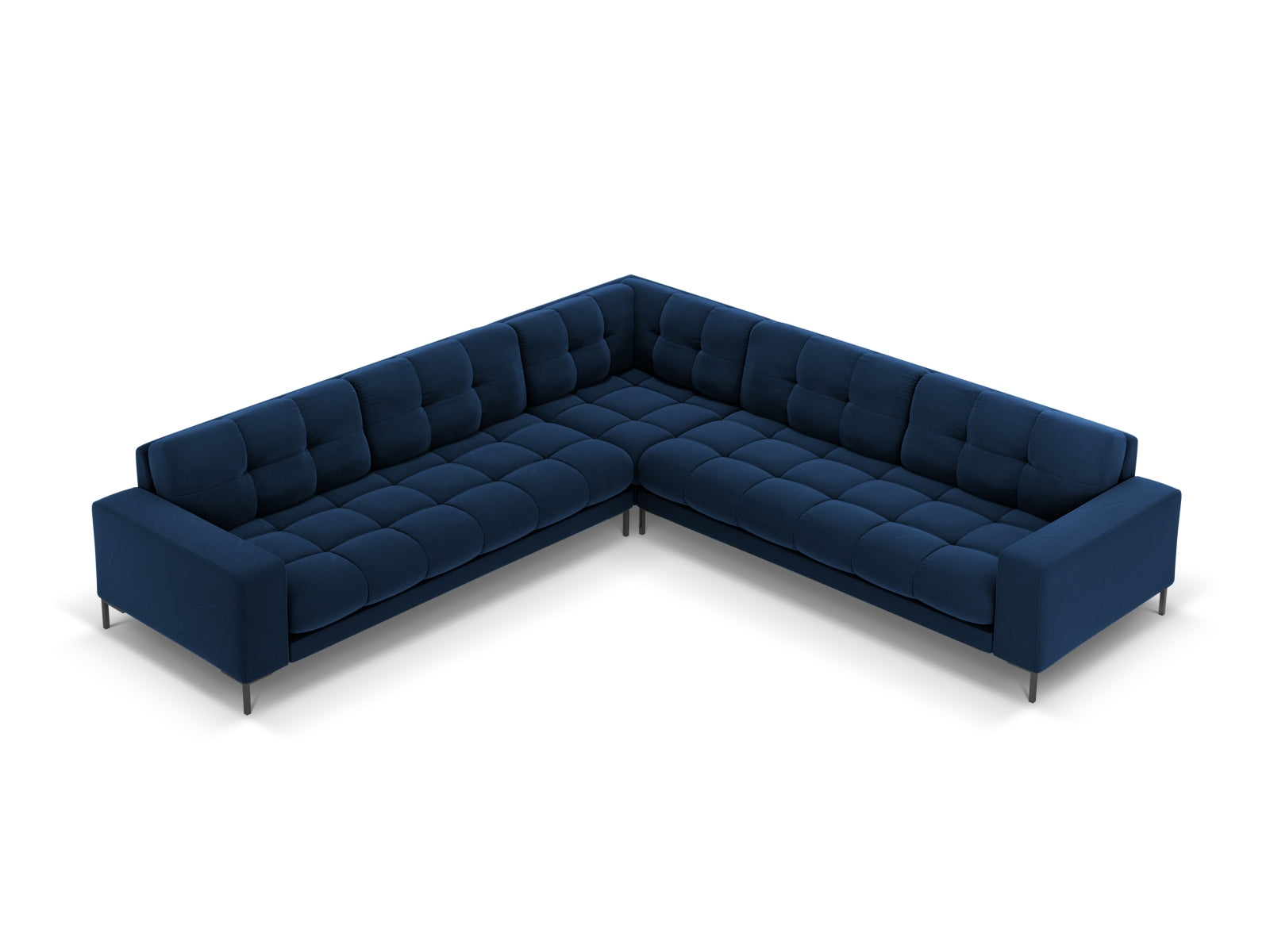 6-Sitzer Ecksofa Symmetric Bali in Royal Blue-Bluvel präsentiert im Onlineshop von KAQTU Design AG. Ecksofa ist von Cosmopolitan Design