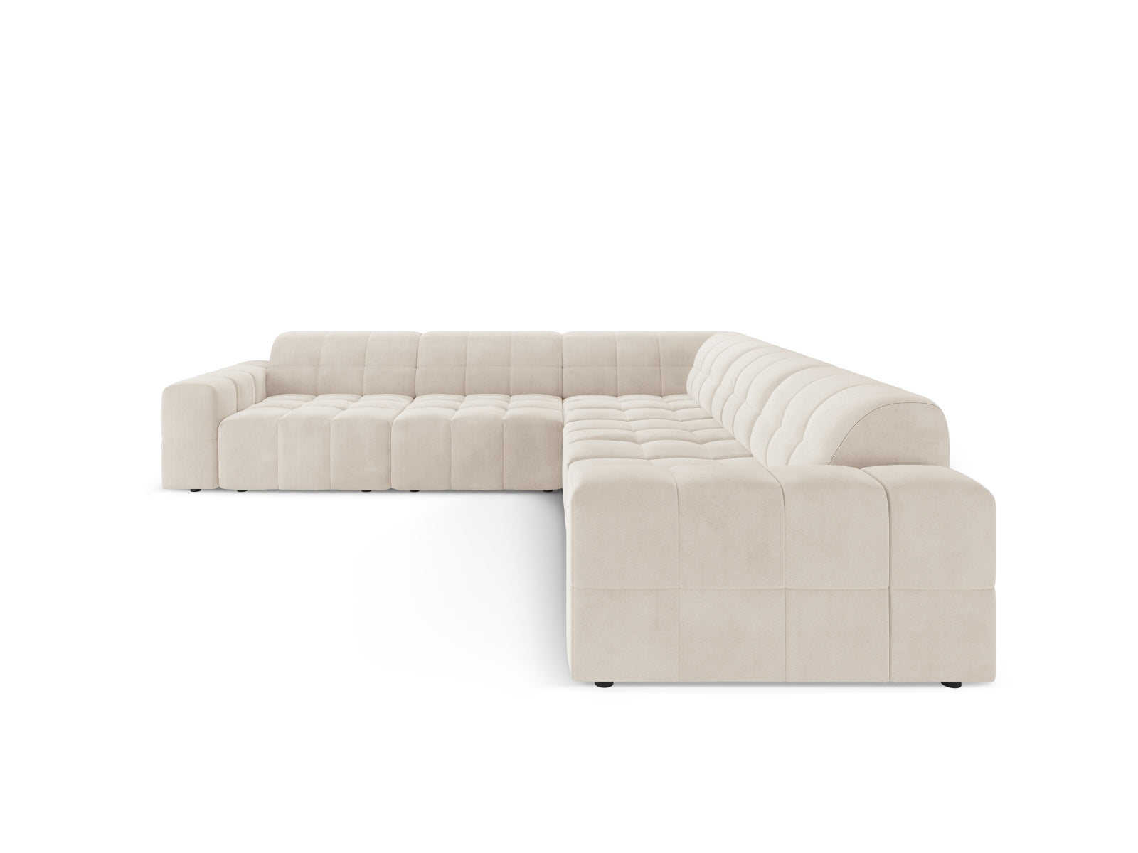 Chicago Ecksofa 4 Sitzer 287cm in Light Beige präsentiert im Onlineshop von KAQTU Design AG. Ecksofa ist von Cosmopolitan Design