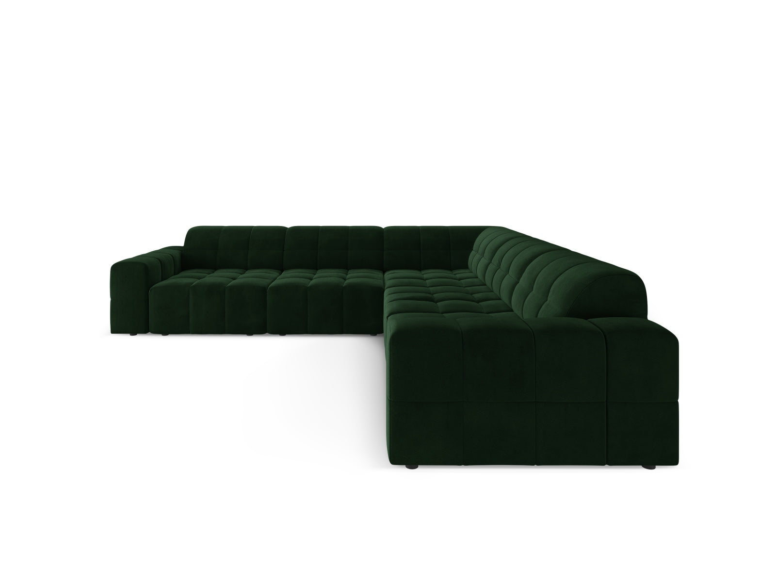 Chicago Ecksofa 4 Sitzer 287cm in Bottle Green präsentiert im Onlineshop von KAQTU Design AG. Ecksofa ist von Cosmopolitan Design