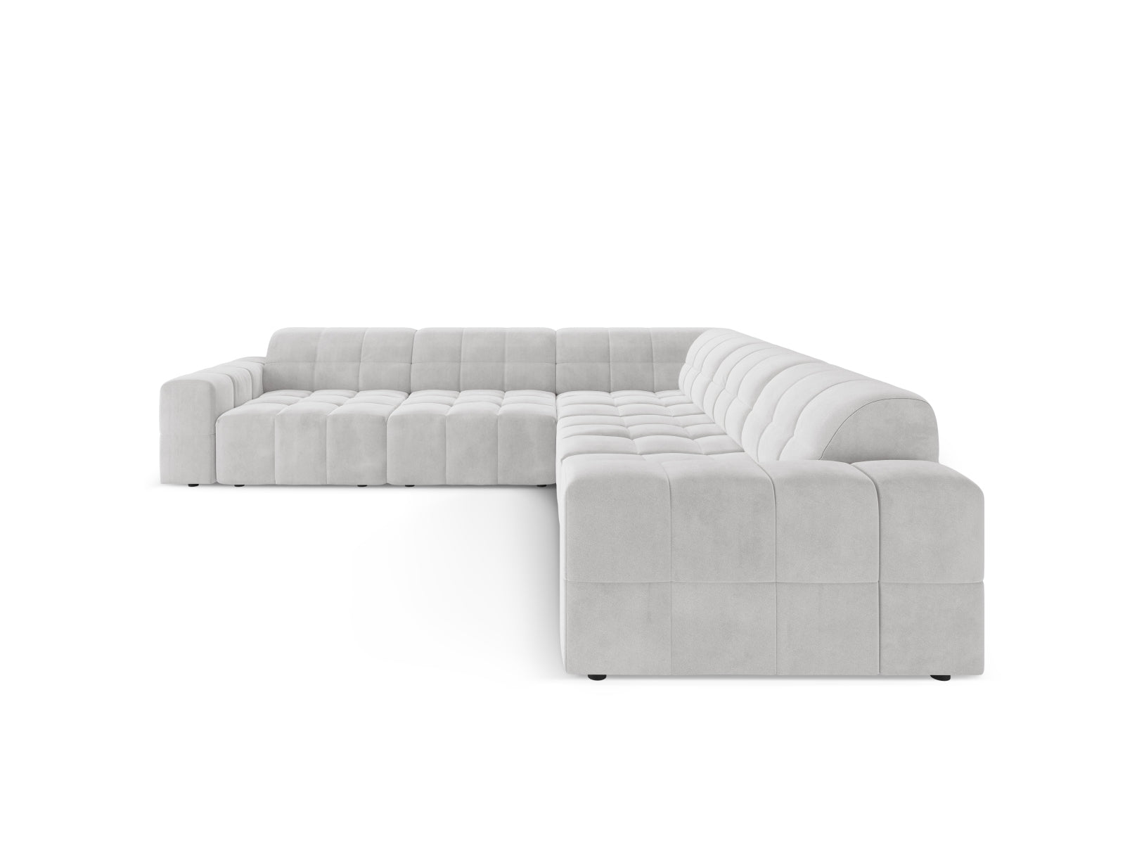 Chicago Ecksofa 4 Sitzer 287cm in Silver präsentiert im Onlineshop von KAQTU Design AG. Ecksofa ist von Cosmopolitan Design