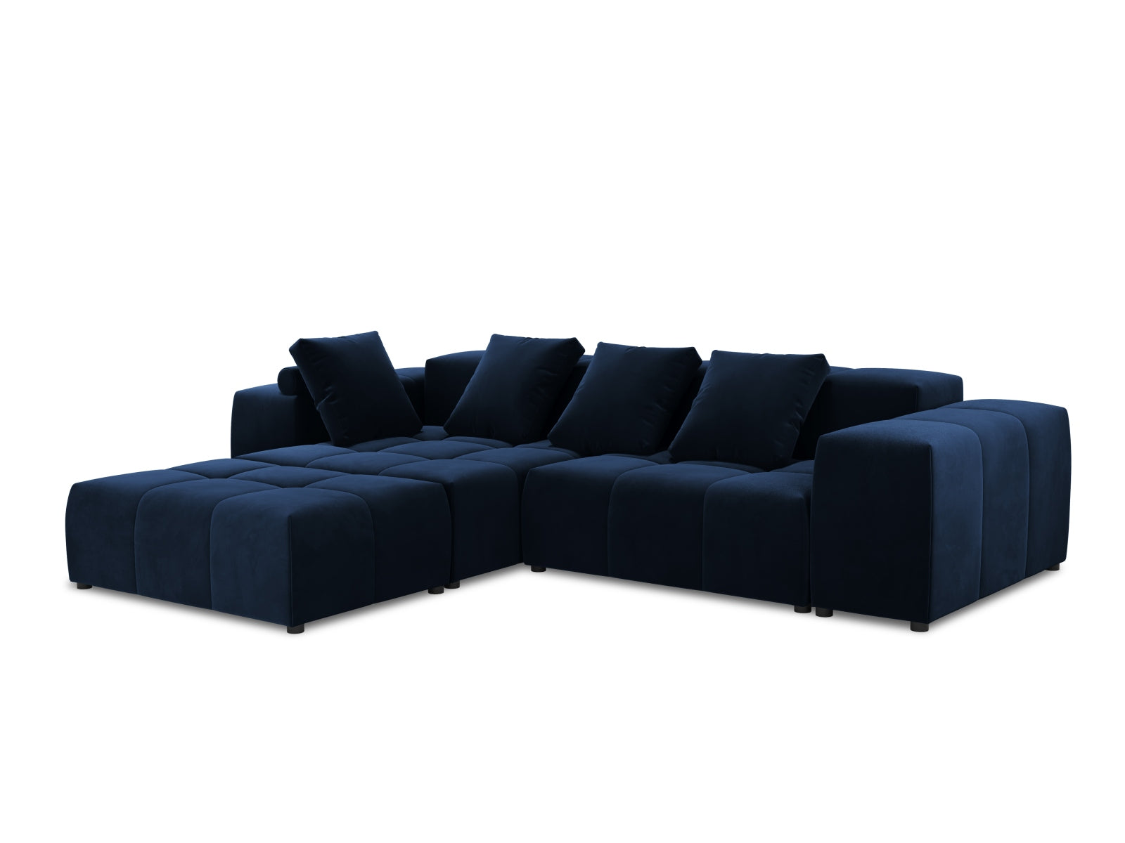 Rome Velour Modular Reversible Ecksofa 5 Sitzer in Royal Blue präsentiert im Onlineshop von KAQTU Design AG. Ecksofa ist von Cosmopolitan Design