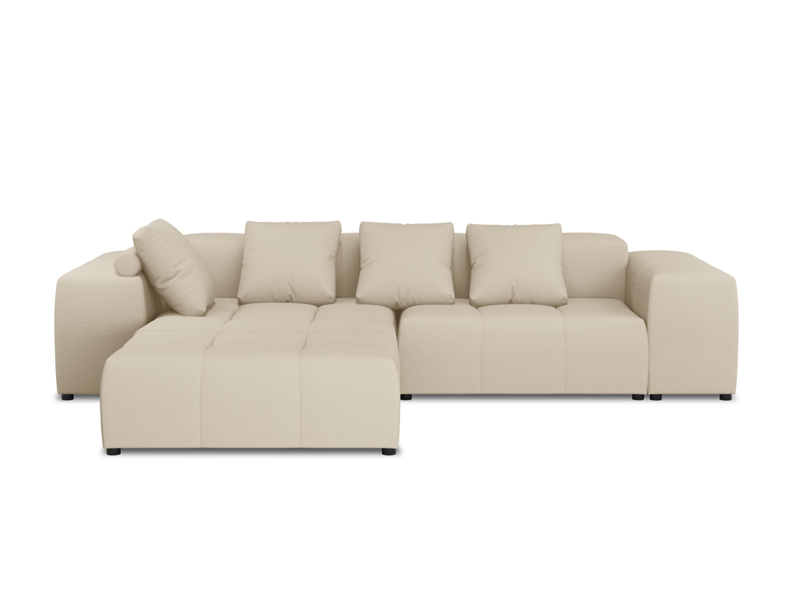 Rome Modular Reversible Ecksofa 5 Sitzer in Beige-Babel präsentiert im Onlineshop von KAQTU Design AG. Ecksofa ist von Cosmopolitan Design