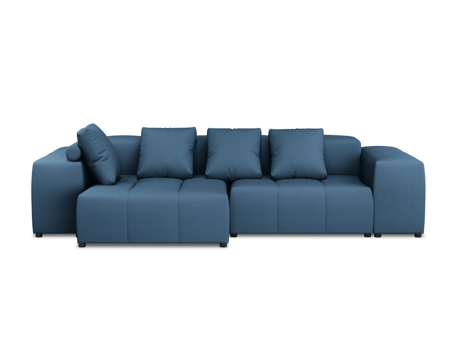 Rome Modular Reversible Ecksofa 4 Sitzer in Dark Blue-Babel präsentiert im Onlineshop von KAQTU Design AG. Ecksofa ist von Cosmopolitan Design