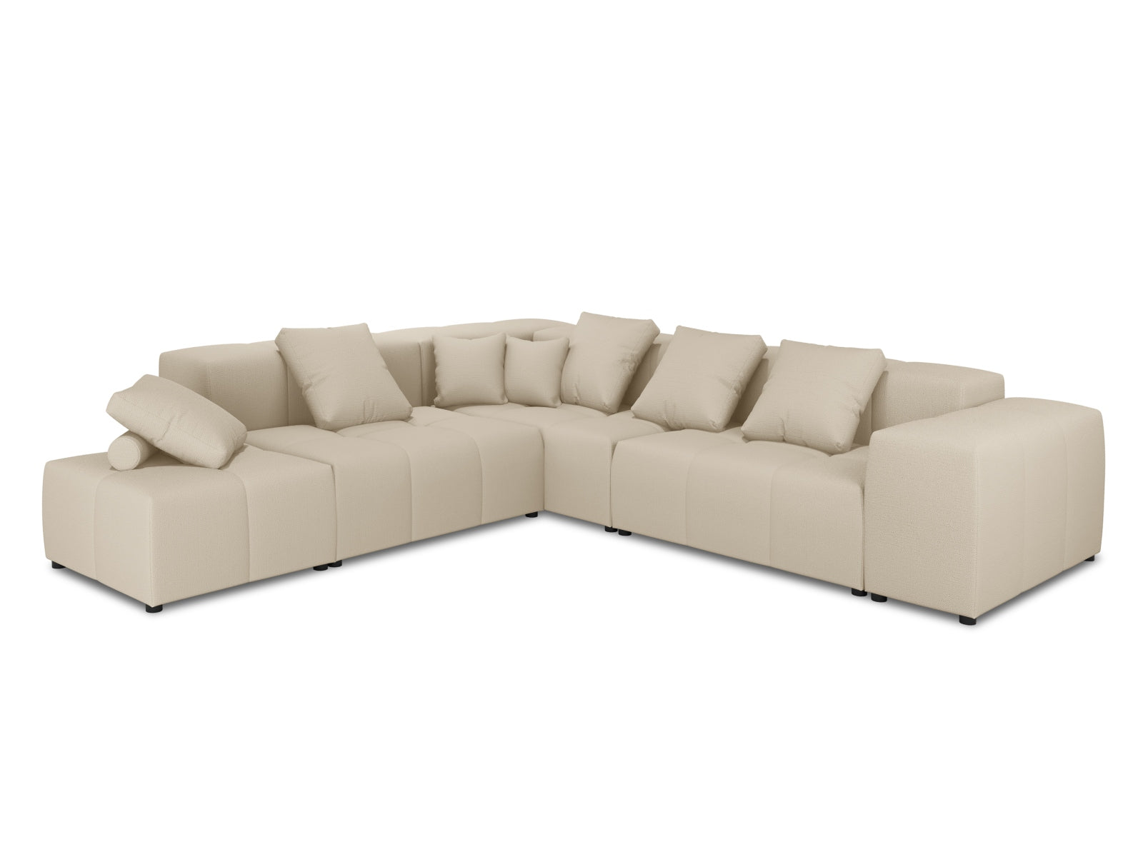 Rome Modular Reversible Ecksofa 7 Sitzer in Beige-Babel präsentiert im Onlineshop von KAQTU Design AG. Ecksofa ist von Cosmopolitan Design