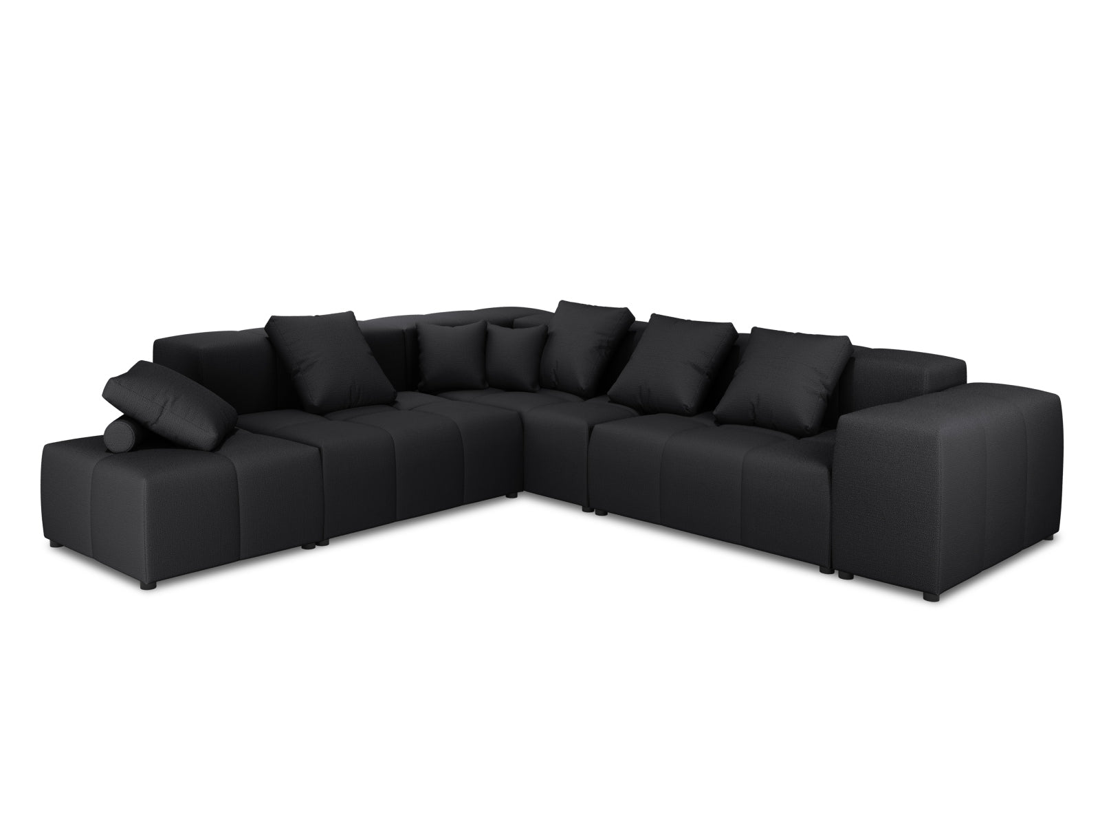 Rome Modular Reversible Ecksofa 7 Sitzer in Black-Babel präsentiert im Onlineshop von KAQTU Design AG. Ecksofa ist von Cosmopolitan Design