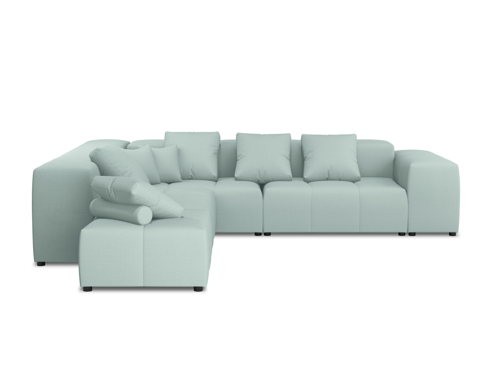 Rome Modular Reversible Ecksofa 7 Sitzer in Mint-Babel präsentiert im Onlineshop von KAQTU Design AG. Ecksofa ist von Cosmopolitan Design