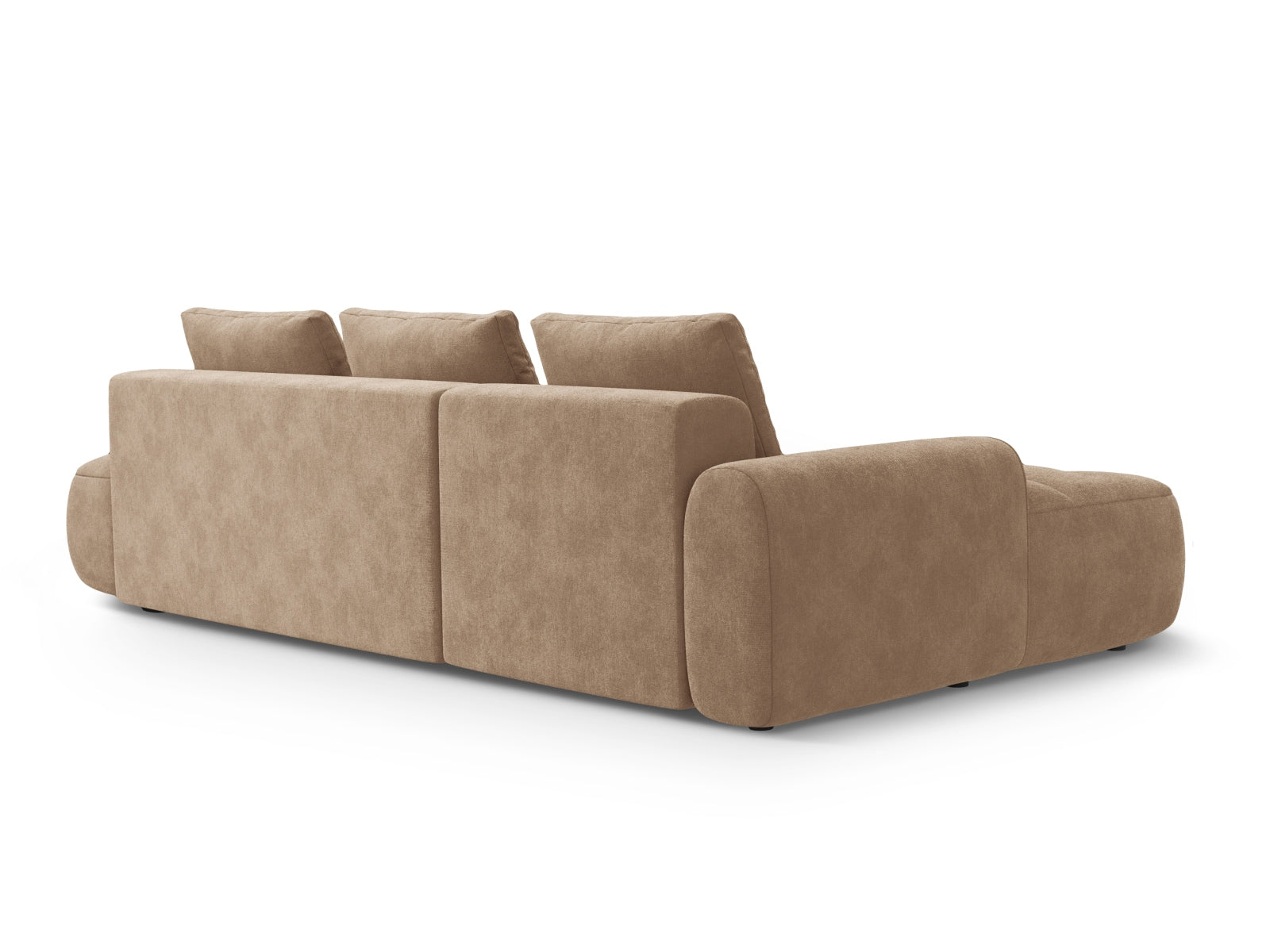 Entdecken Sie das Linz Velour Ecksofa links – ein elegantes 3-Sitzer Sofa mit Schlaffunktion und Stauraum, das Komfort und Stil perfekt vereint!