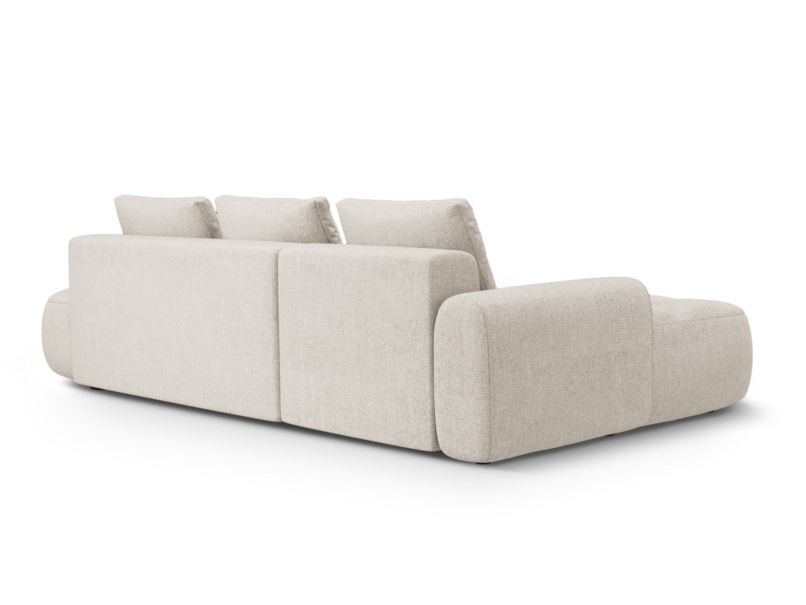 Modernes Linz Ecksofa mit offener linker Seite, 3-Sitzer, bietet Schlaffunktion und Stauraum für stilvolle Wohnräume.