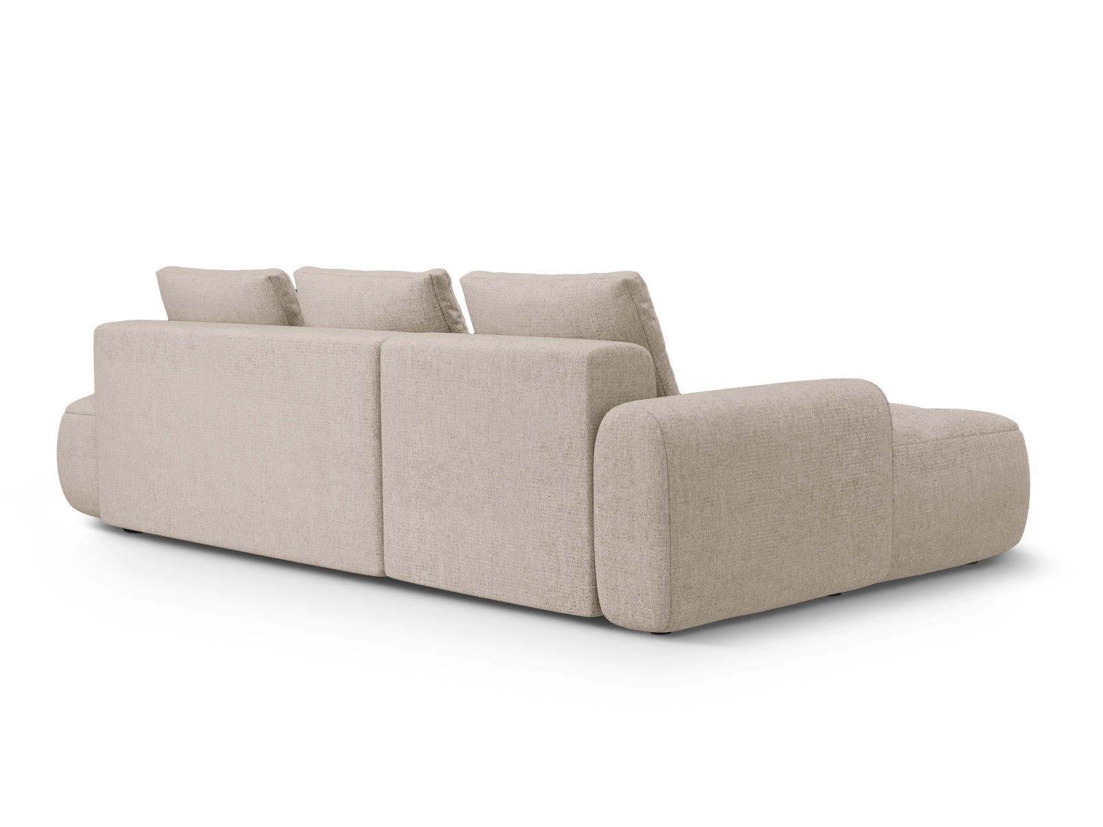 Modernes Linz Ecksofa mit offener linker Seite, 3-Sitzer, bietet Schlaffunktion und praktischen Stauraum für Ihr Zuhause.