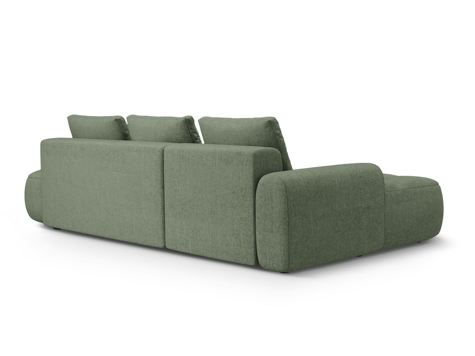 Modernes Linz Ecksofa mit offener linker Seite, 3-Sitzer, bietet Schlaffunktion und praktischen Stauraum für Ihr Zuhause.