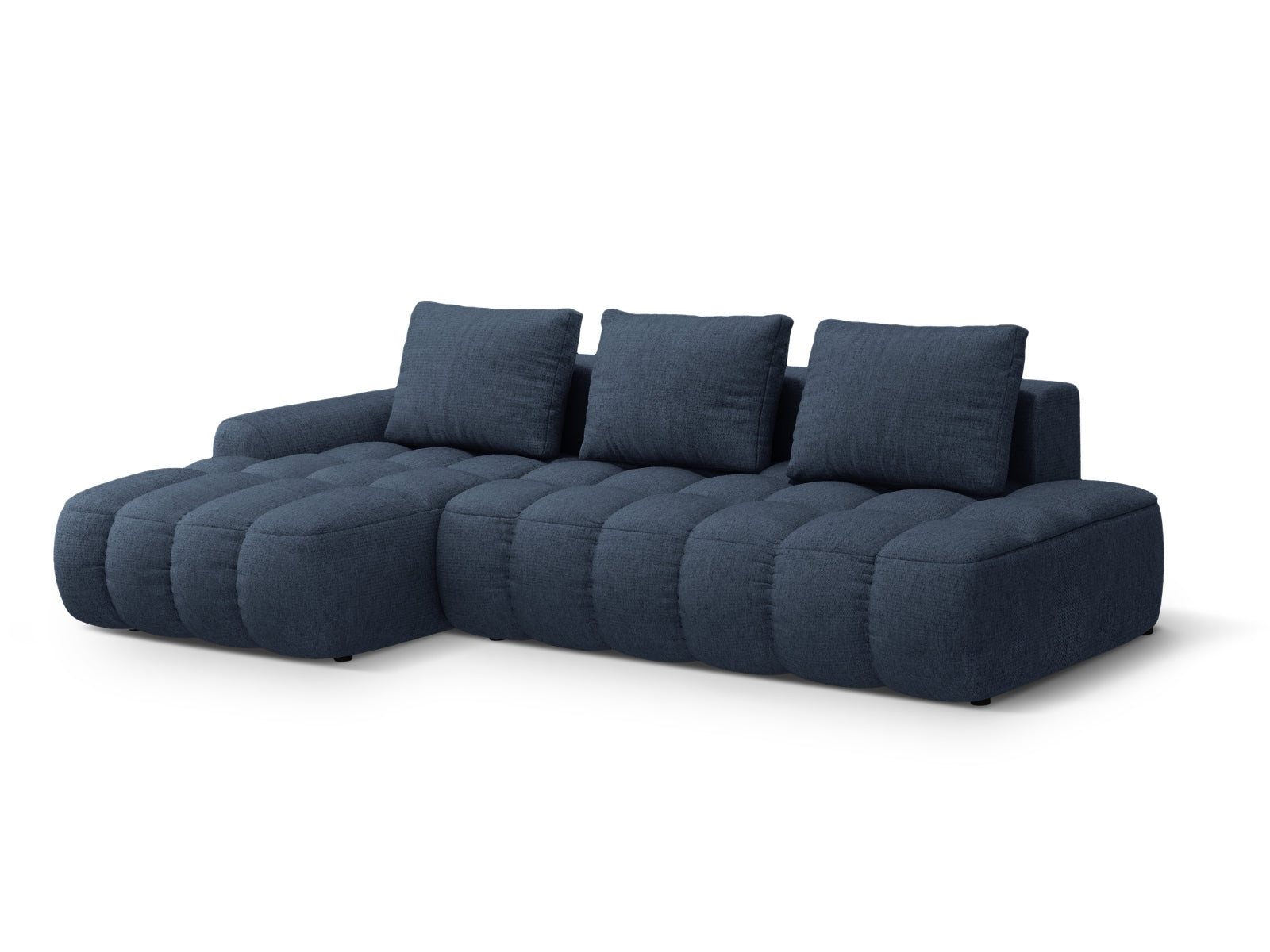 Stylisches Linz Ecksofa mit offener linker Seite, 3-Sitzer, ideal für Schlafkomfort und praktischen Stauraum.